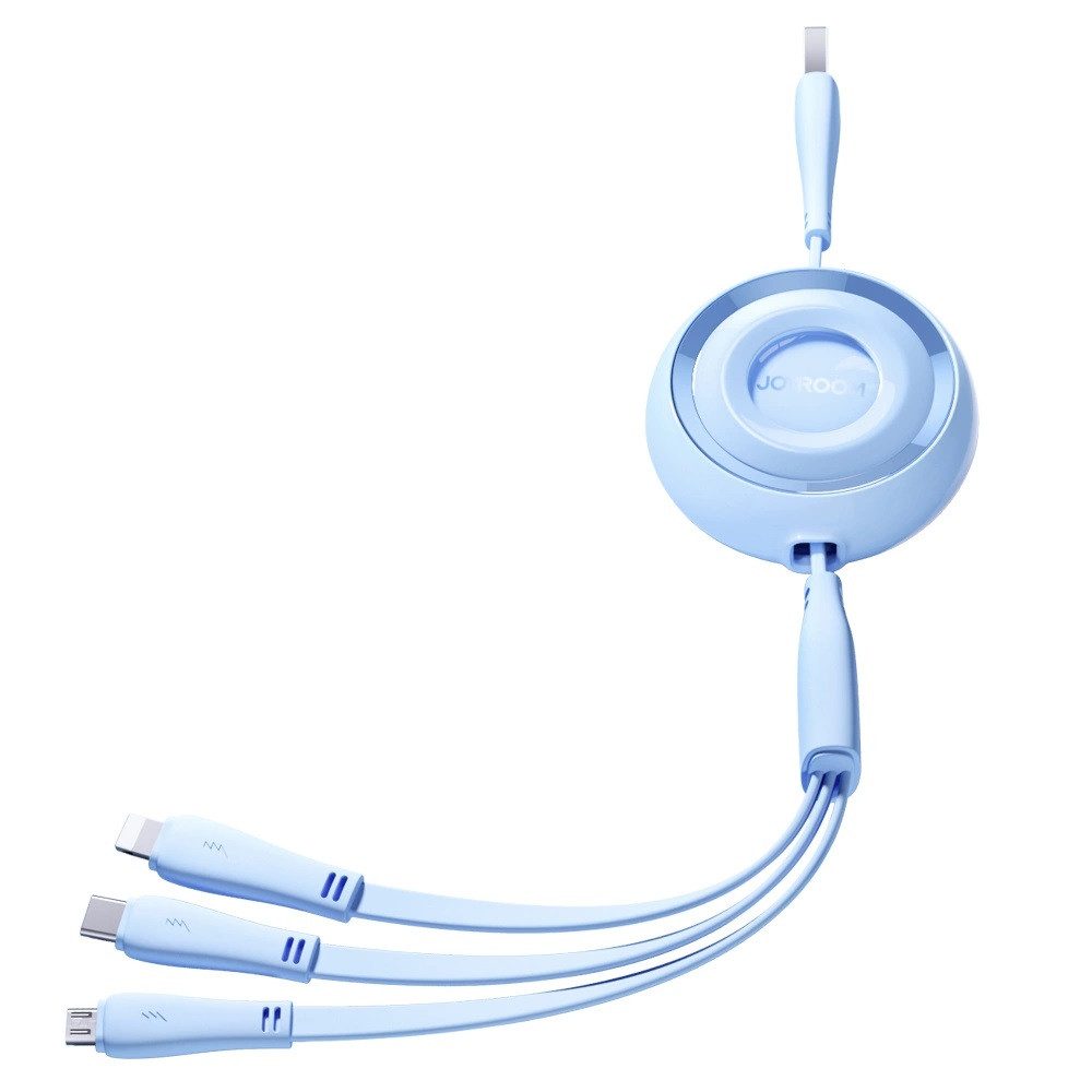 JOYROOM S-A40 einziehbares Kabel USB-A auf USB-C / Apple geeignet / microUSB Smartphone-Kabel