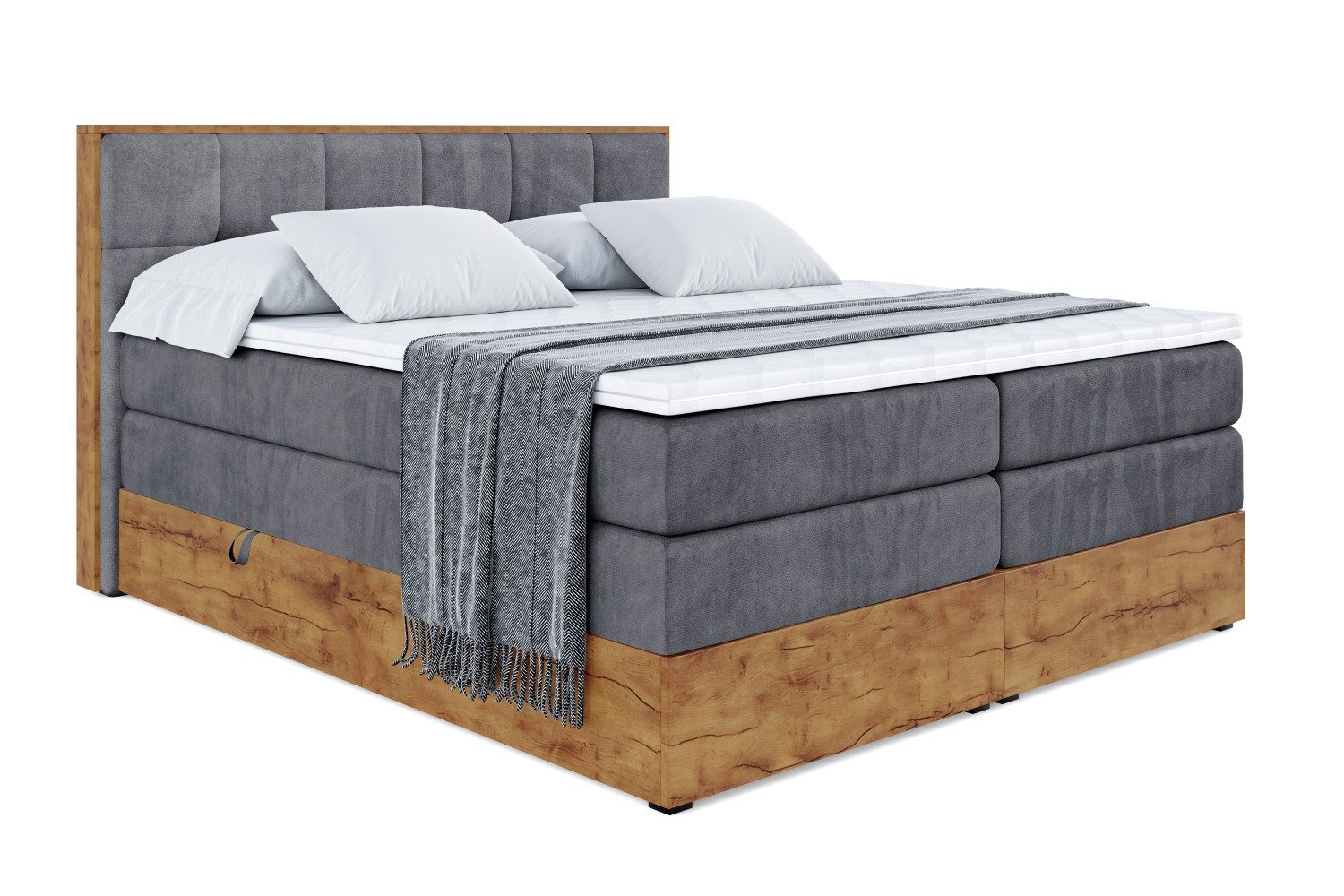 ALTDECOR Boxspringbett LOLLI7 KING (Multipocket-Matratze H4, günstig online kaufen