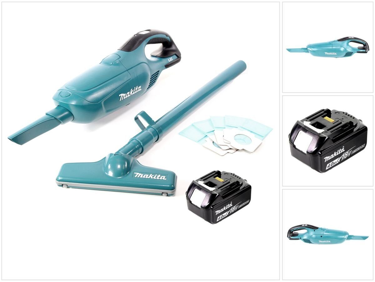 Makita Staubabsauger DCL 182 M1 Akku Staubsauger 18 V + 1x Akku 4,0 Ah - ohne Ladegerät