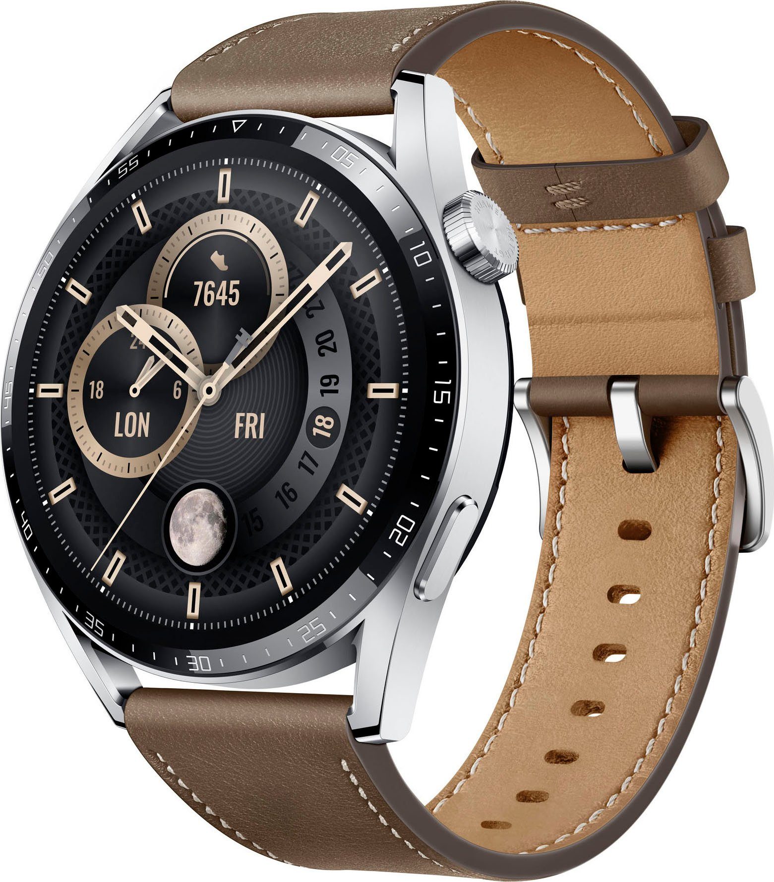 Huawei WATCH GT3 46mm Smartwatch (3,63 cm/1,43 Zoll, Huawei Lite OS), 3 Jahre Herstellergarantie