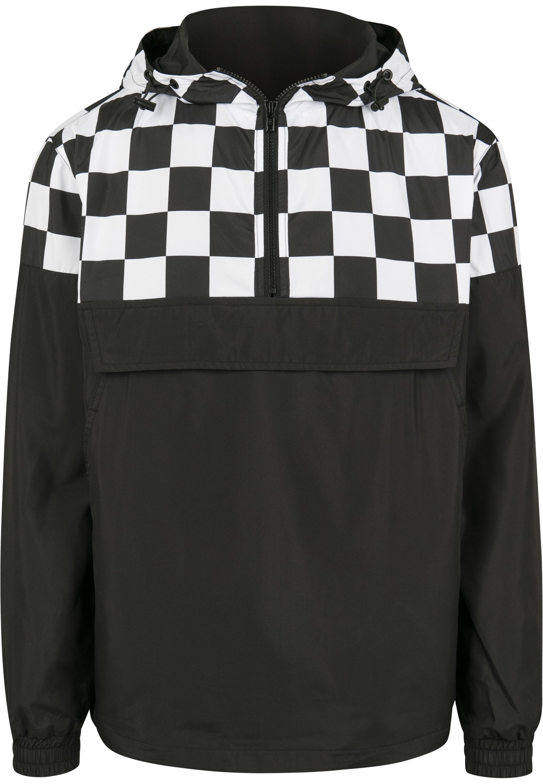 URBAN CLASSICS Langmantel Urban Classics Herren Check Pull Over Jacket