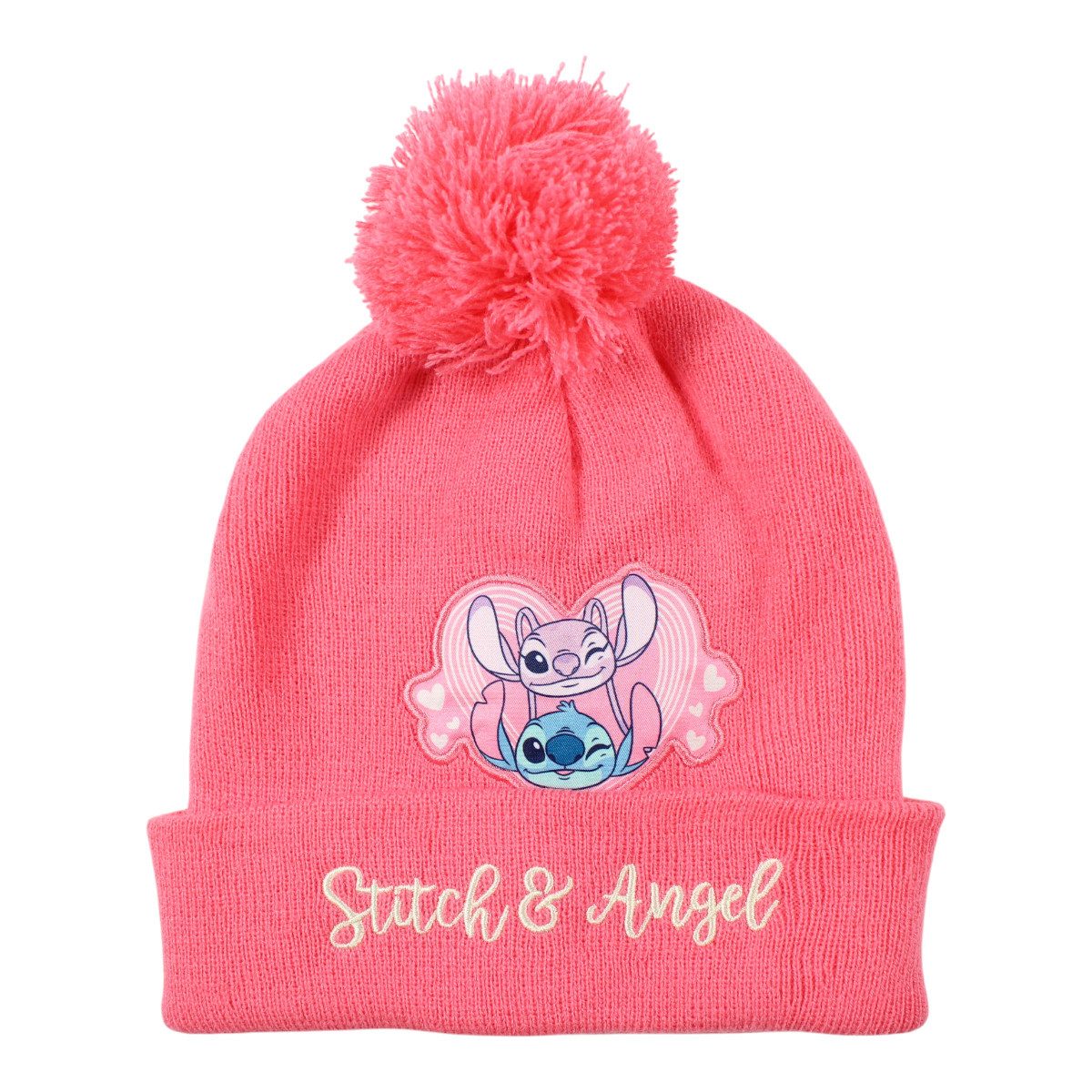 Disney Fleecemütze Disney Stitch Angel Set Kinder 3tlg Set Wintermütze Snood Handschuhe (Spar-Set, 3-St)