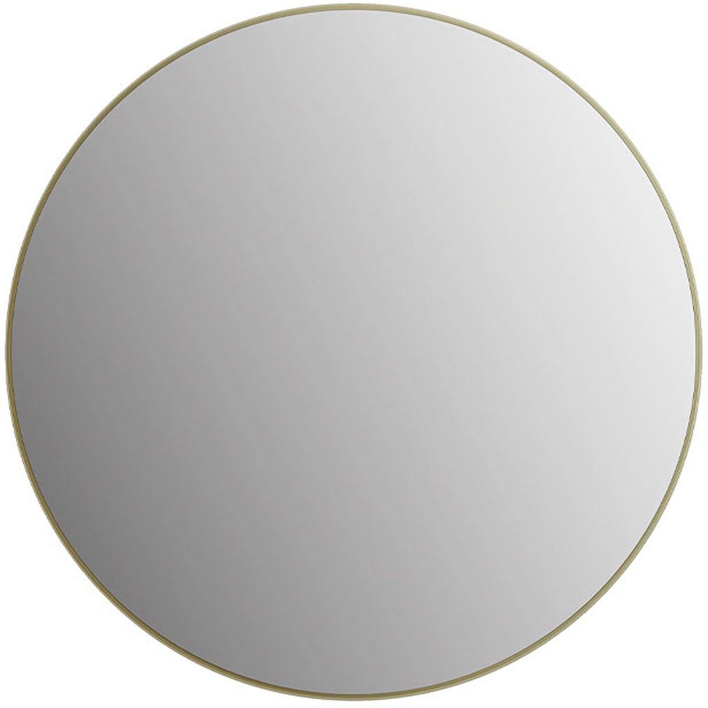Talos Badspiegel Picasso gold Ø 80 cm, hochwertiger Aluminiumrahmen