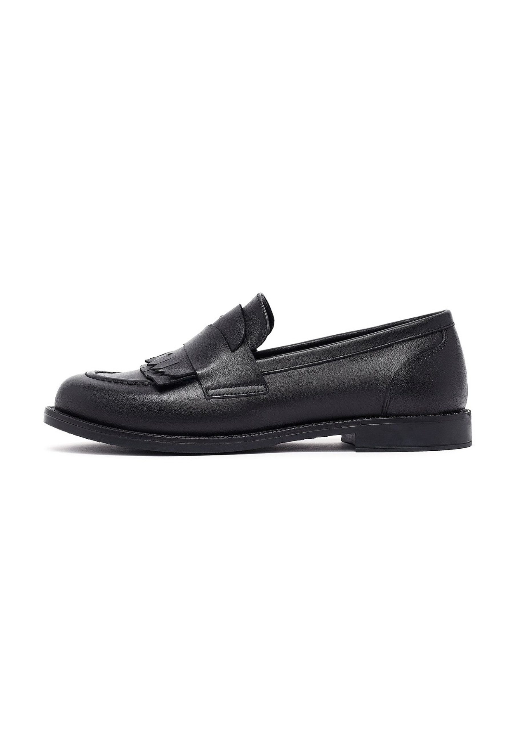 Derimod Maskuline Loafer aus Leder Loafer Textilfutter, EVA Sohle, Absatz 1,5 cm