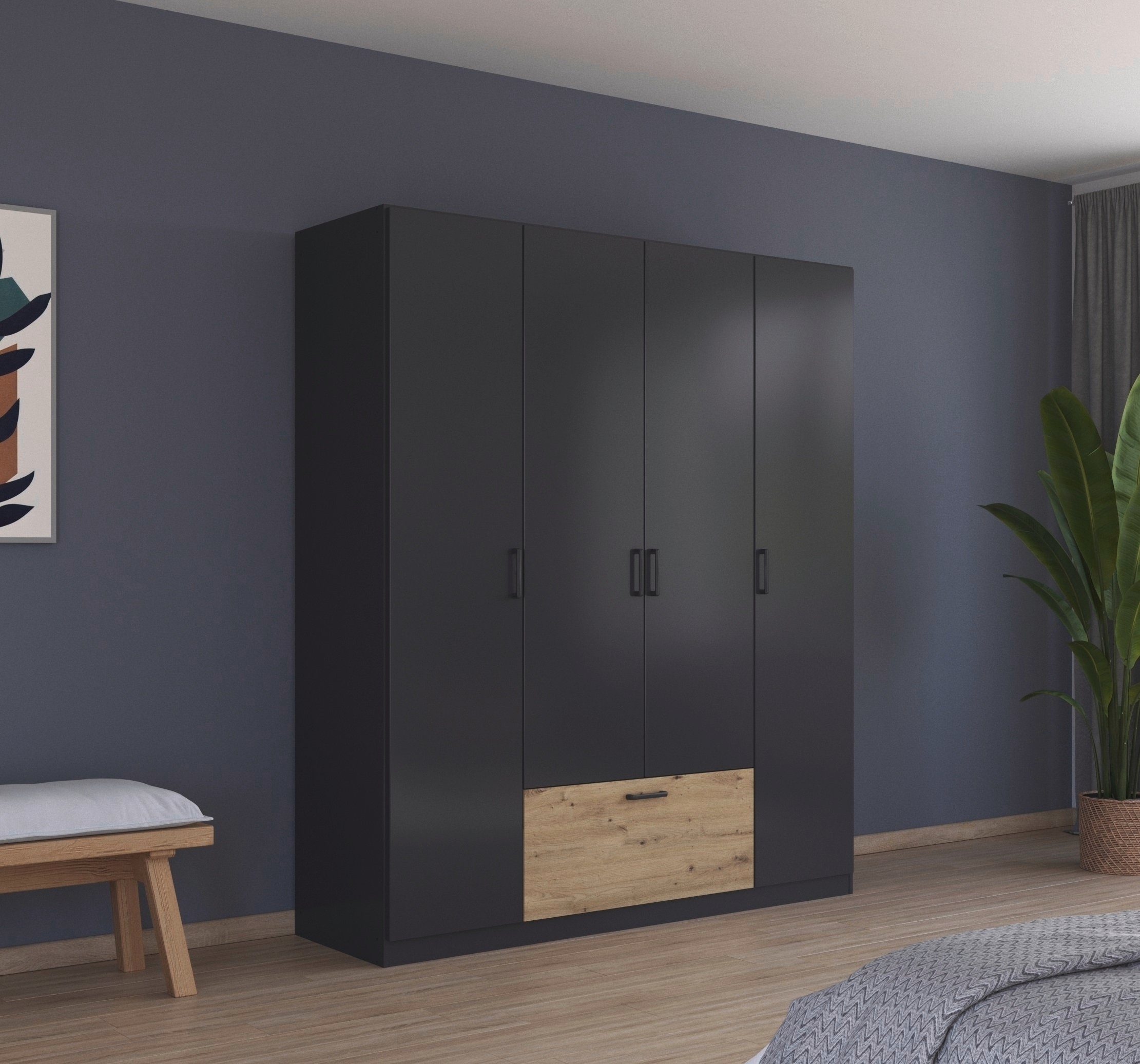 rauch Drehtürenschrank "Kleiderschrank Schrank Garderobe Wäscheschrank BARI günstig online kaufen