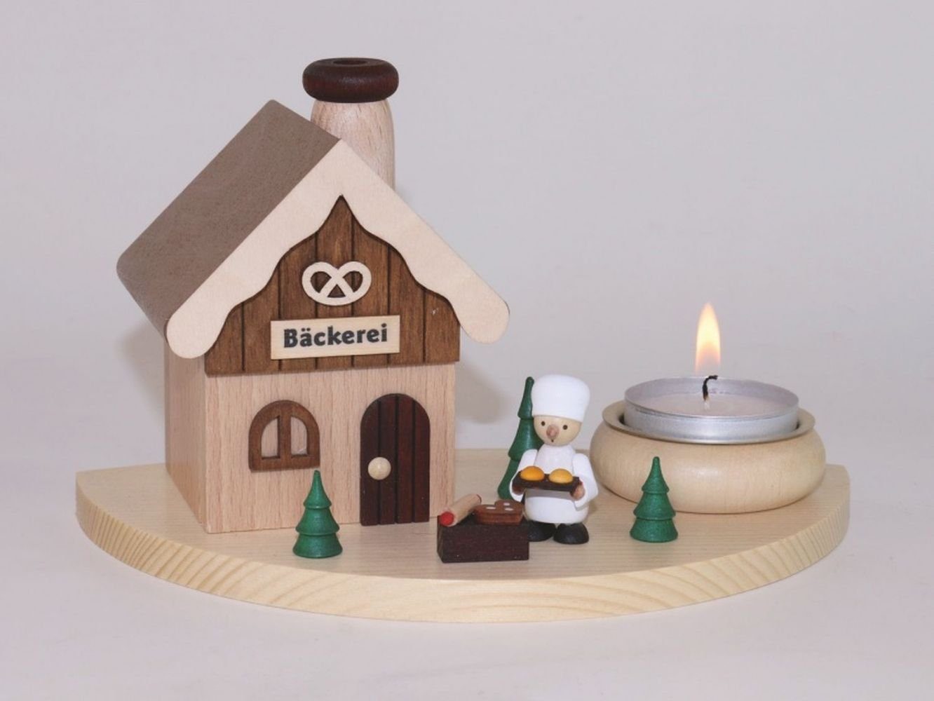 Ullrich Kunsthandwerk Räucherofen Räucherhaus Bäckerei HxBxT 10,5x18x10,5cm NEU