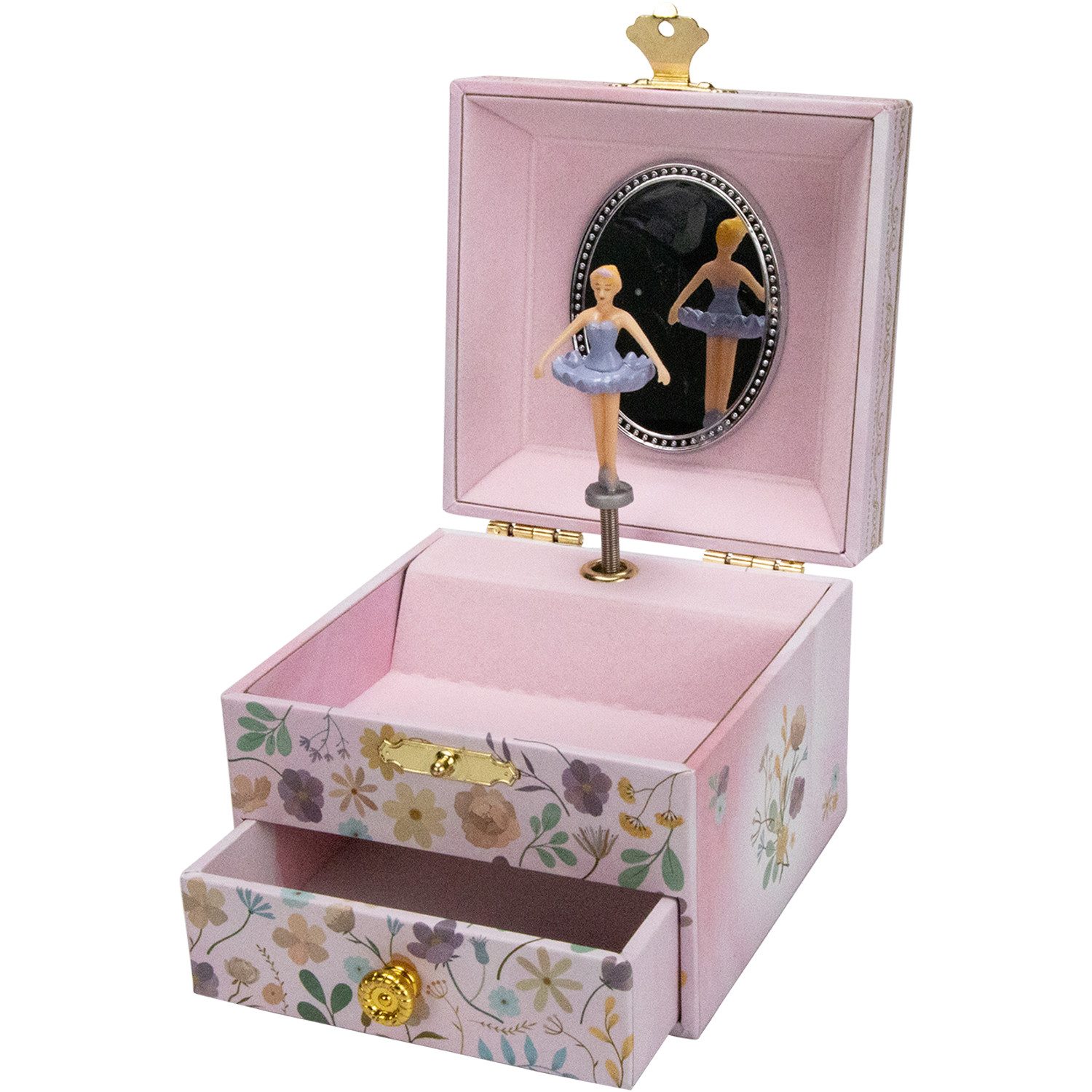 GICO Spielzeug-Arztkoffer Ballerina Schmuckkästchen Rosa – Spieluhr & Fächer für Kinder - 92071