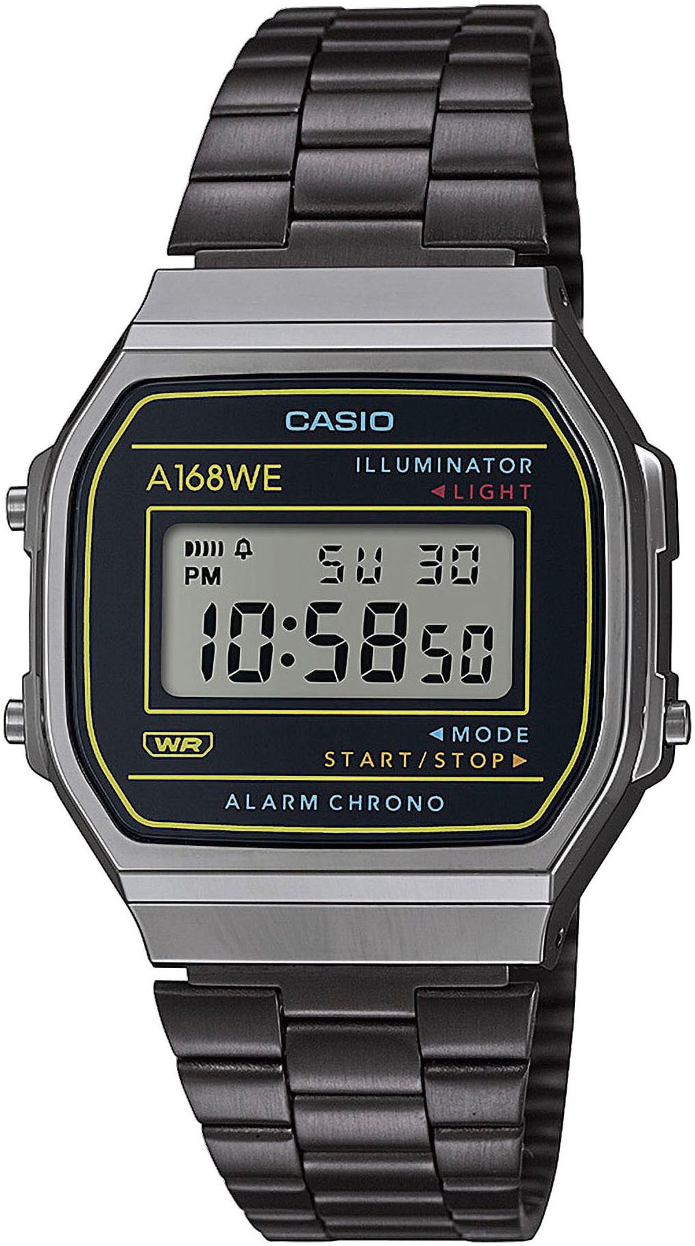 CASIO VINTAGE Chronograph A168WEHB-1AEF, Quarzuhr, Armbanduhr,Damenuhr, günstig online kaufen
