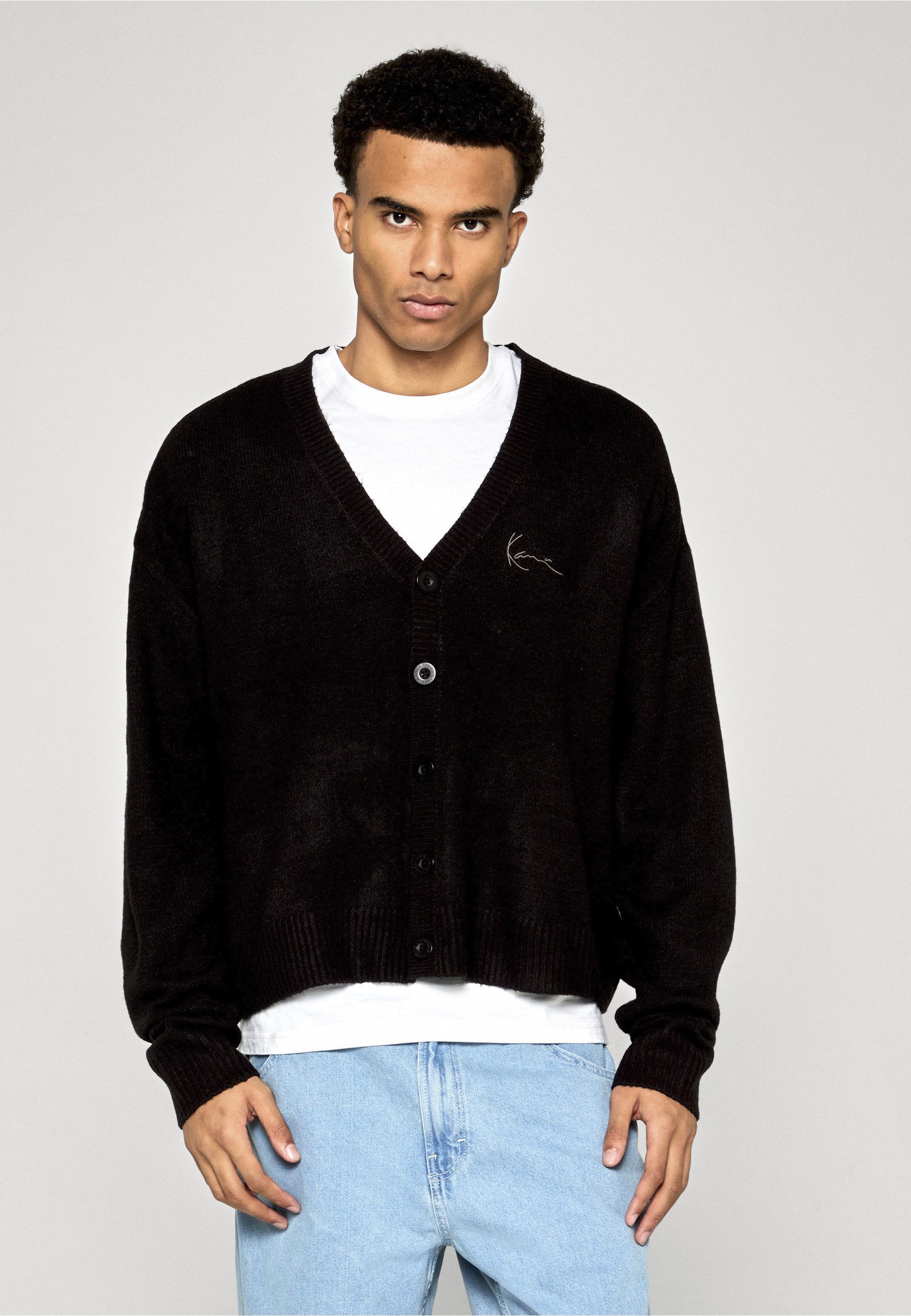 Karl Kani Cardigan Karl Kani Signature Knit Cardigan (1-tlg)