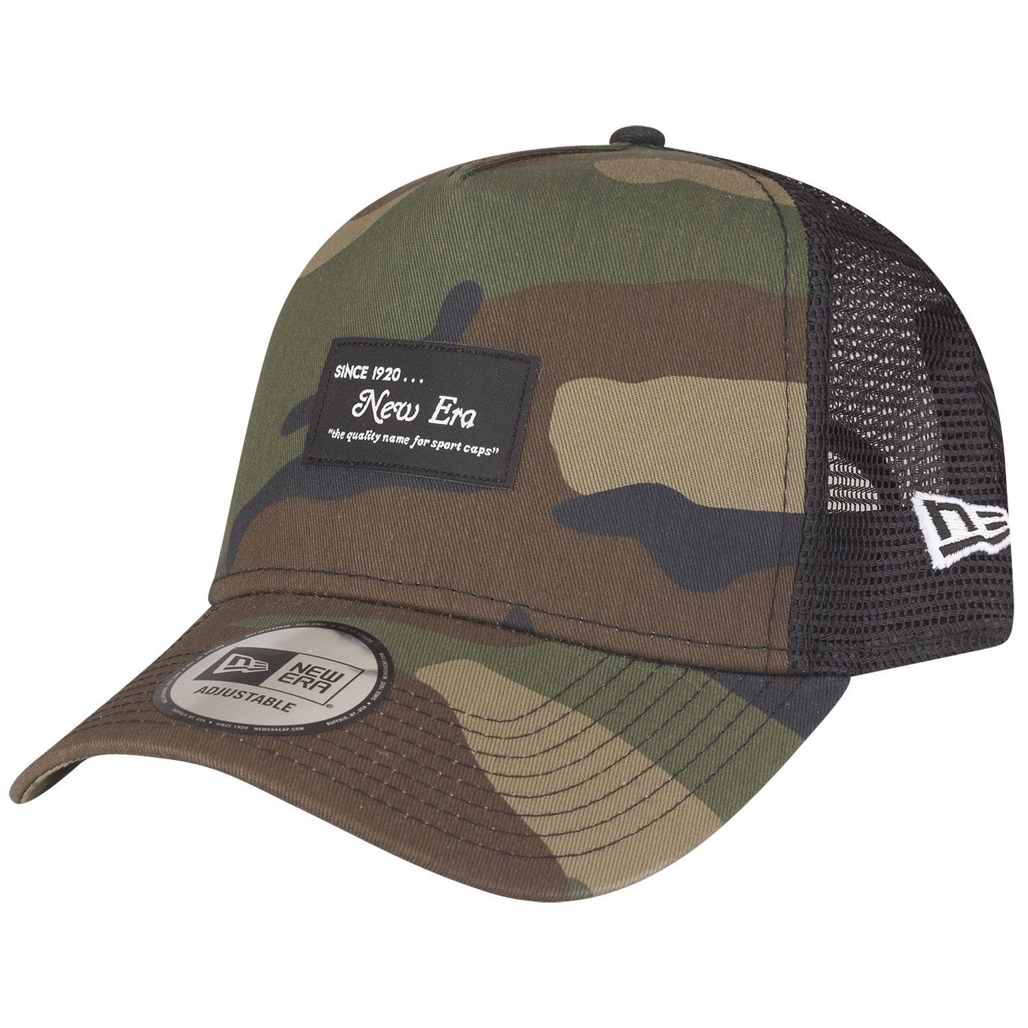 New Era Trucker Cap AFrame Trucker BRAND LOGO PATCH