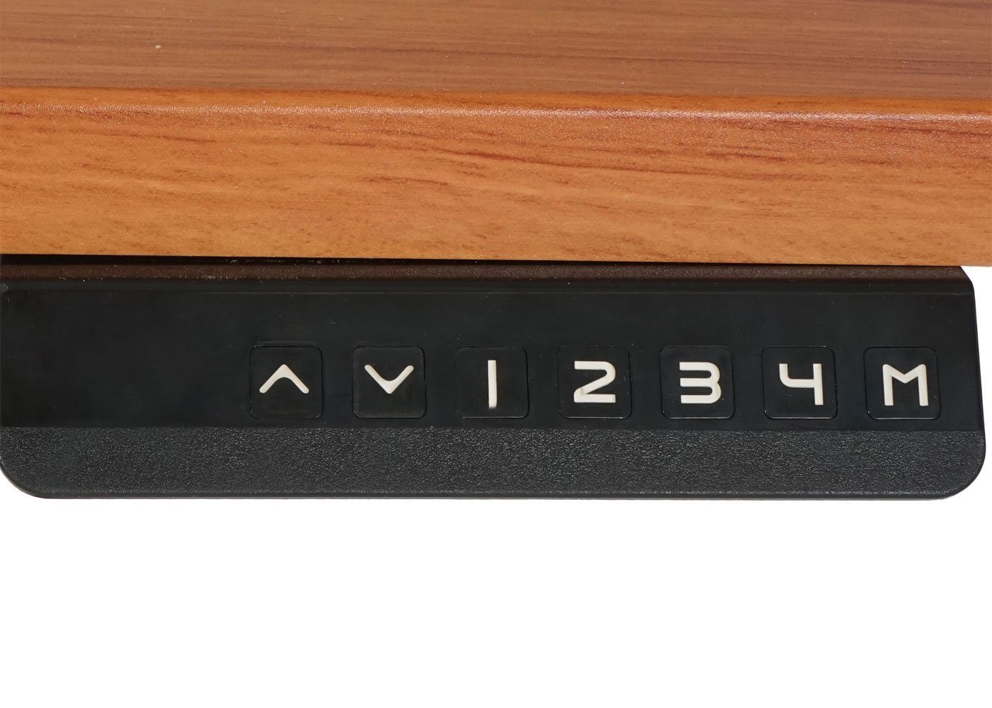 Zwei weiß | Schreibtisch Aussparungen weiß MCW MCW-D40-3in1 Kabel naturbraun für in natur, | Tischplatte der (3-St),