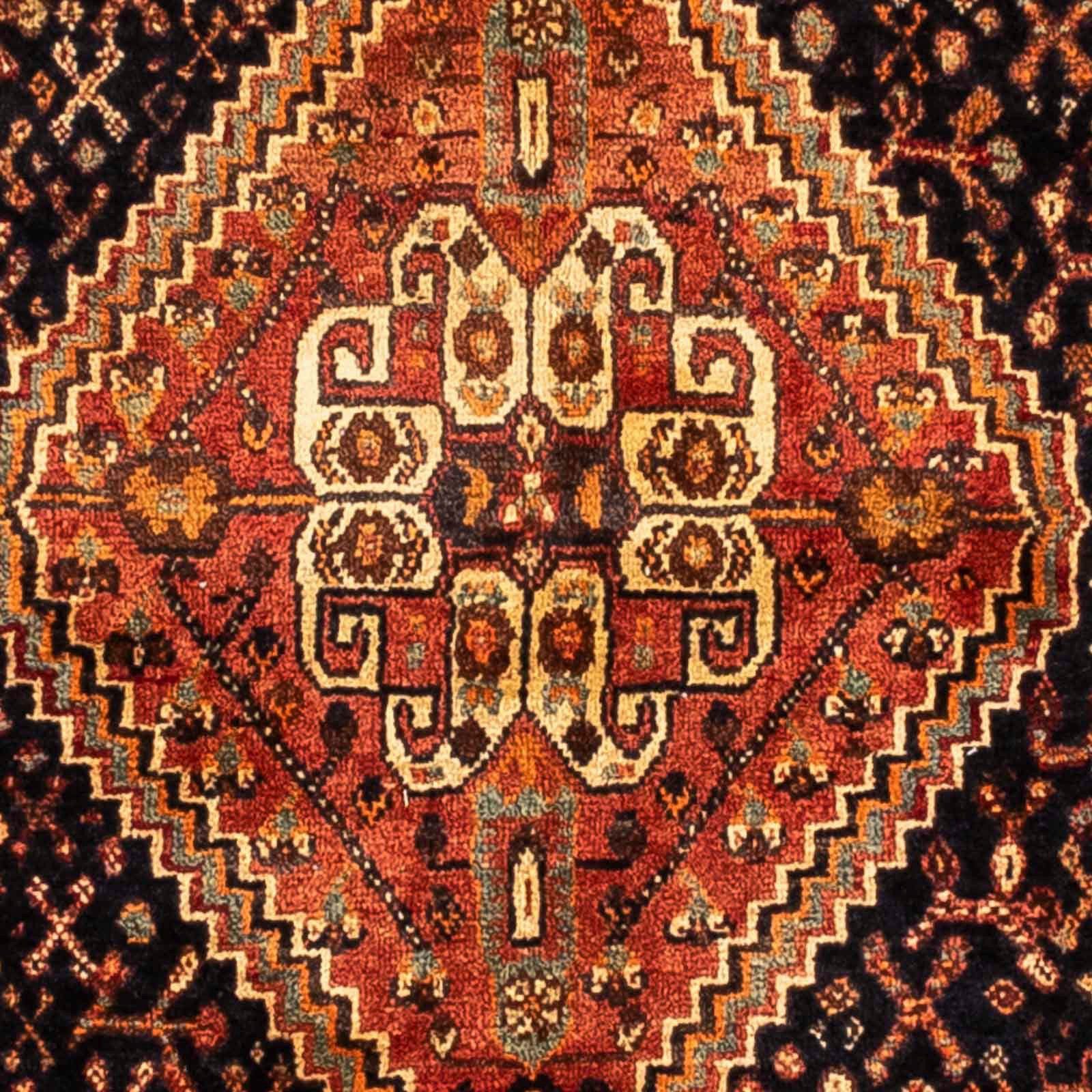 Zertifikat 1 cm, morgenland, Höhe: 183 Shiraz mm, mit 257 Wollteppich x Medaillon rechteckig, Unikat