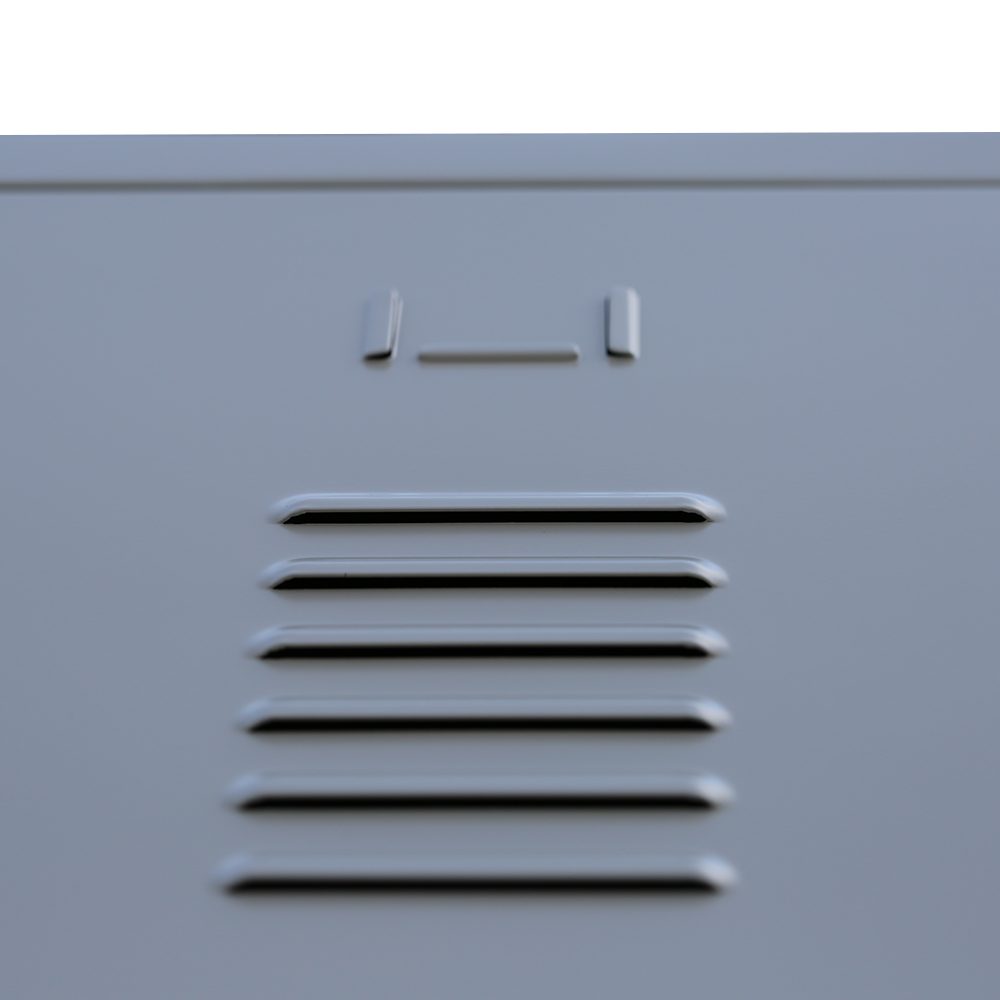 Steelboxx Spind Spind Garderobenschrank - 3 Abteile - 1800 x 885 x 500 mm (1-St) Komplett verschweißt und montiert