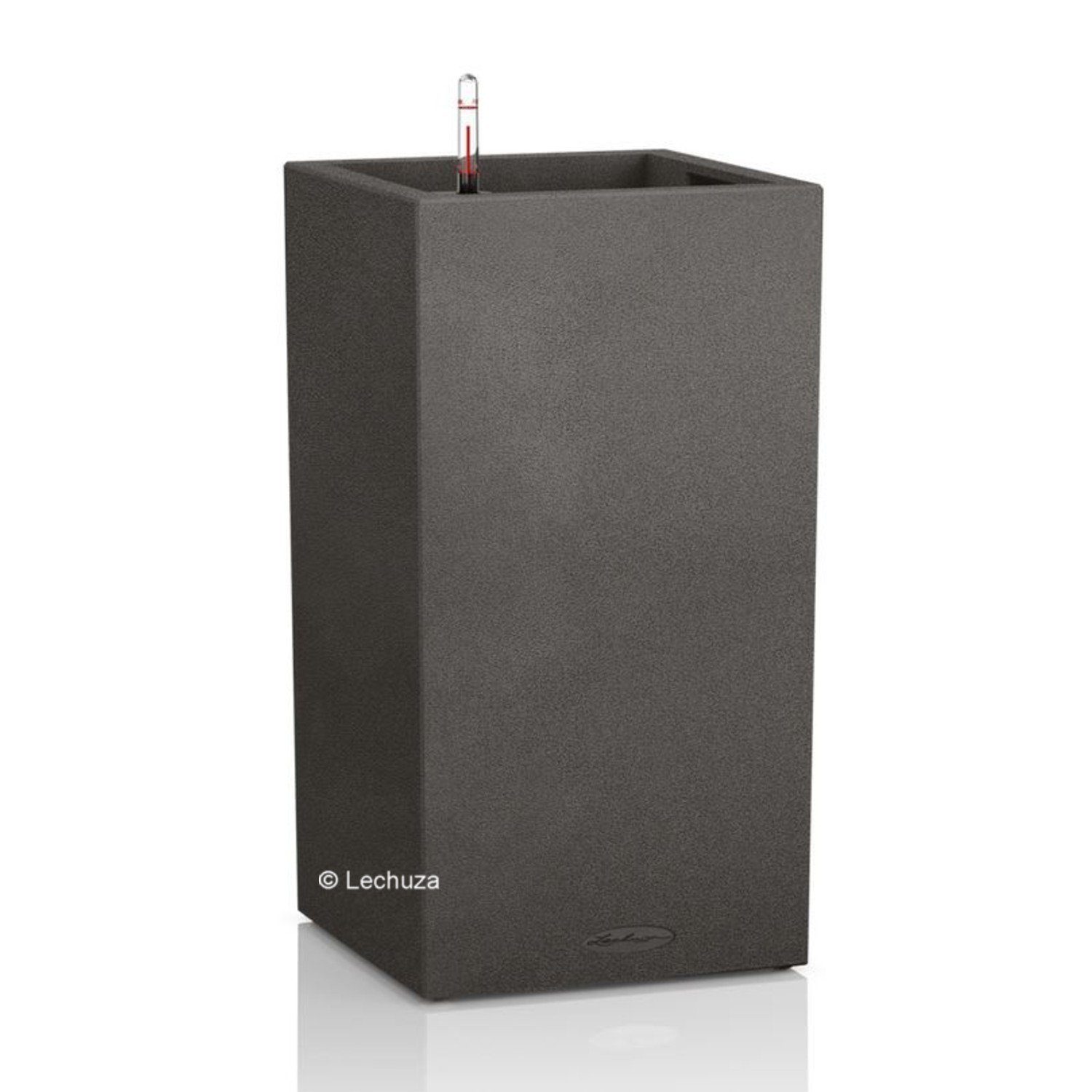 Lechuza® Плантатор Pflanzsäule Canto Stone 40 high graphitschwarz (Komplettset)