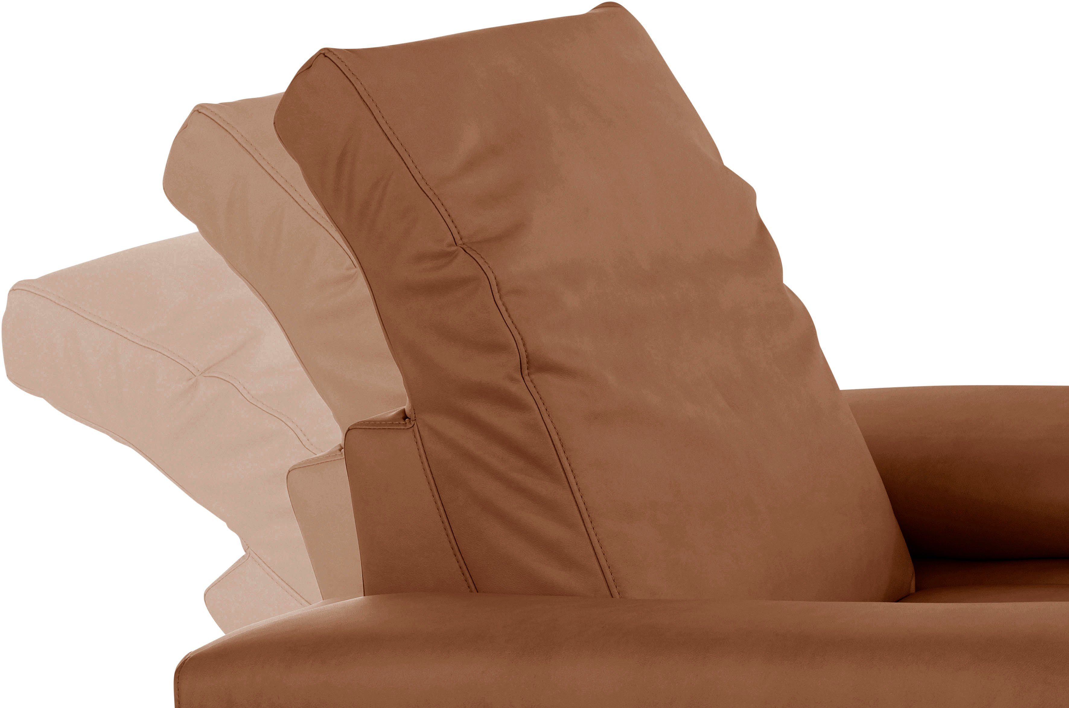 Kopf- und Lillehem, Rückenverstellung Sessel andas Armteilverstellung, wahlweise mit incl.