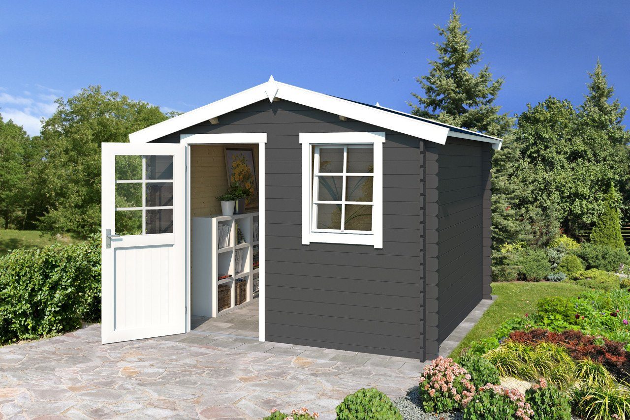 LASITA MAJA Gartenhaus 3x2m klein Holz Nina 175 in 28mm Wandstärke, BxT: 290x190 cm, ohne Fußboden, ohne Dacheindeckung