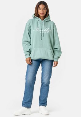 Worldclassca Hoodie Worldclassca Oversized Hoodie Print Kapuzenpullover Washed Sweatshirt