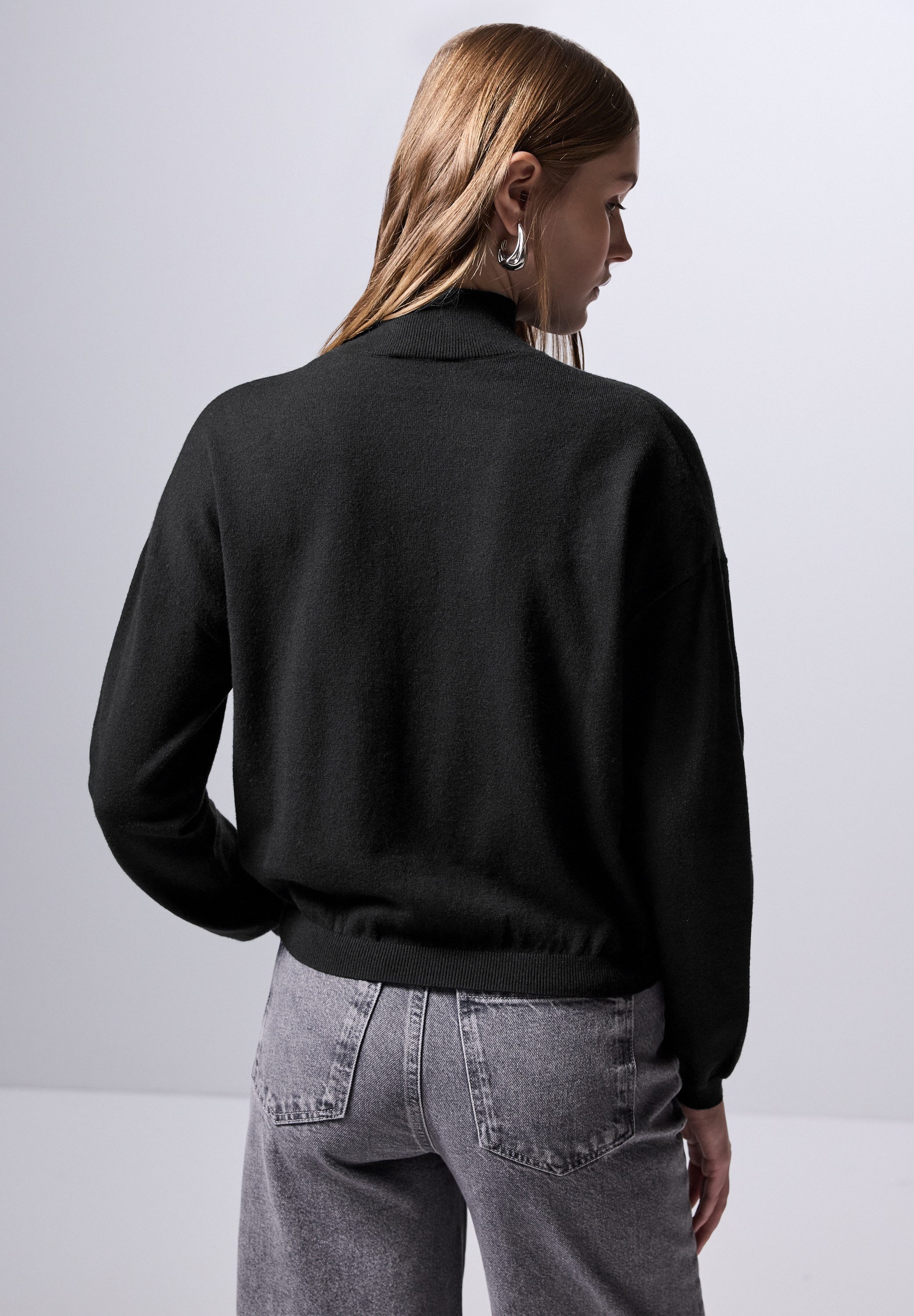 STREET ONE STUDIO Strickpullover mit Elastiksaum günstig online kaufen