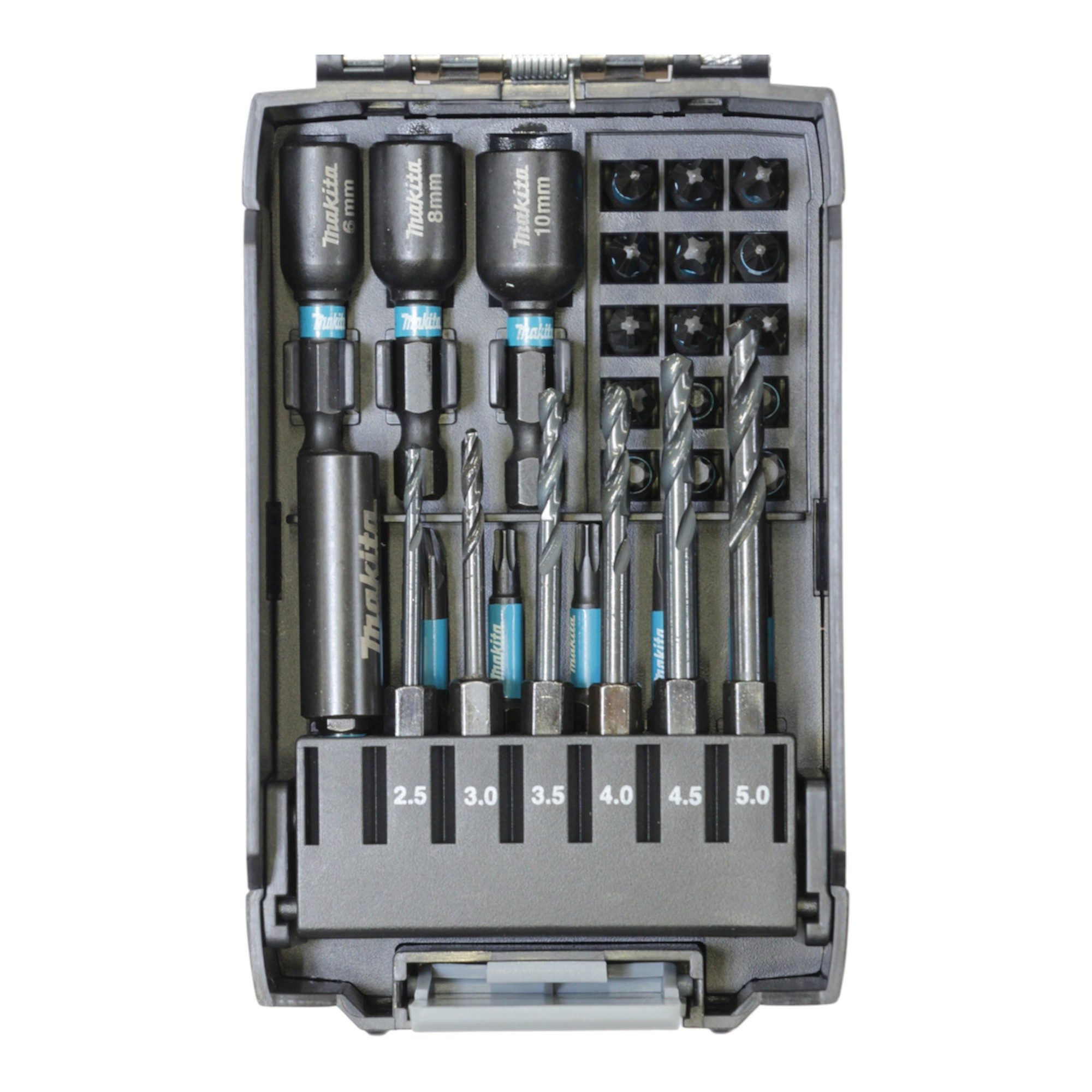 Makita Bit-Set E-22866 Bit und Bohrer Set 31 tlg. Impact Black S2-Stahl