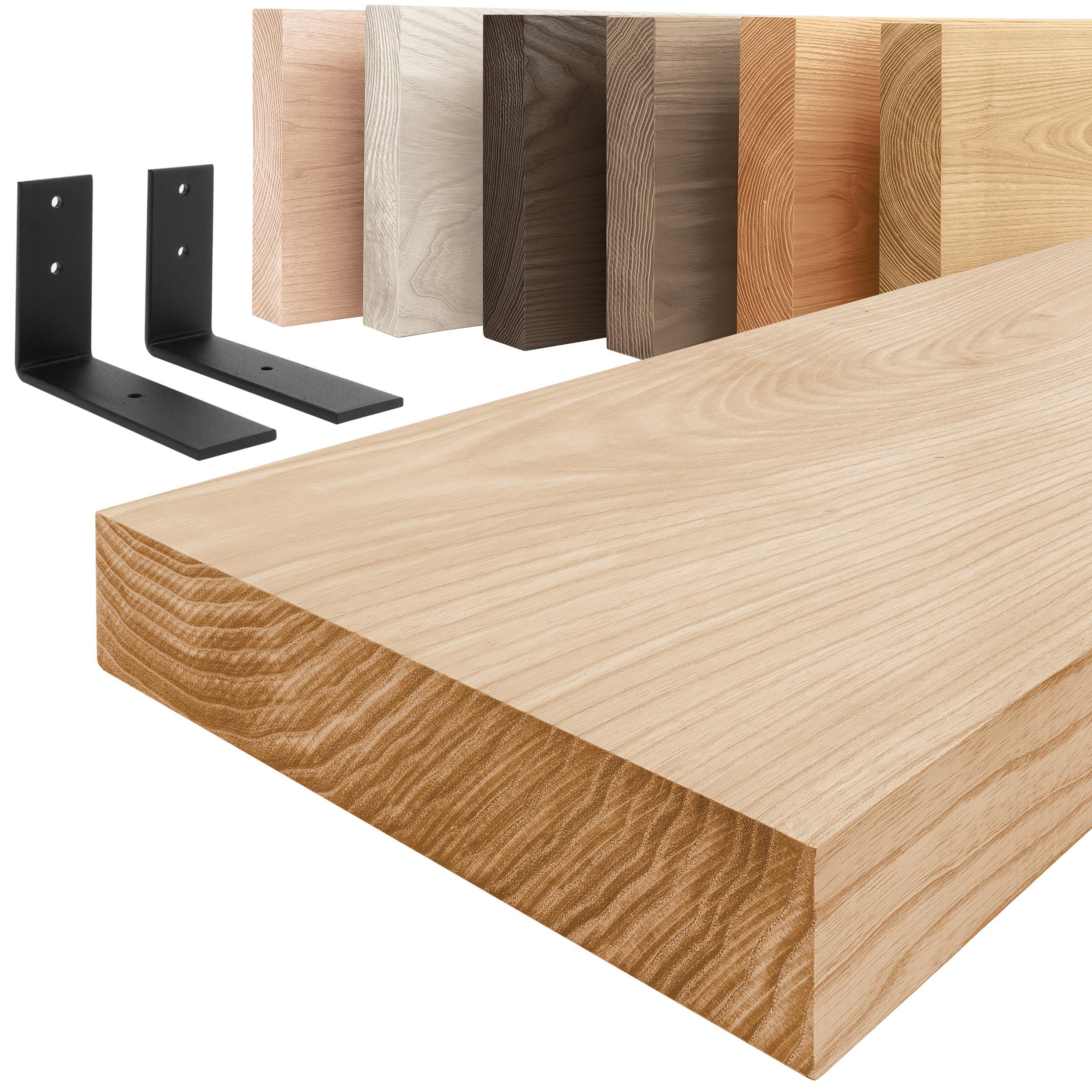 LAMO Manufaktur Wandregal Holz Gerade Regal günstig online kaufen