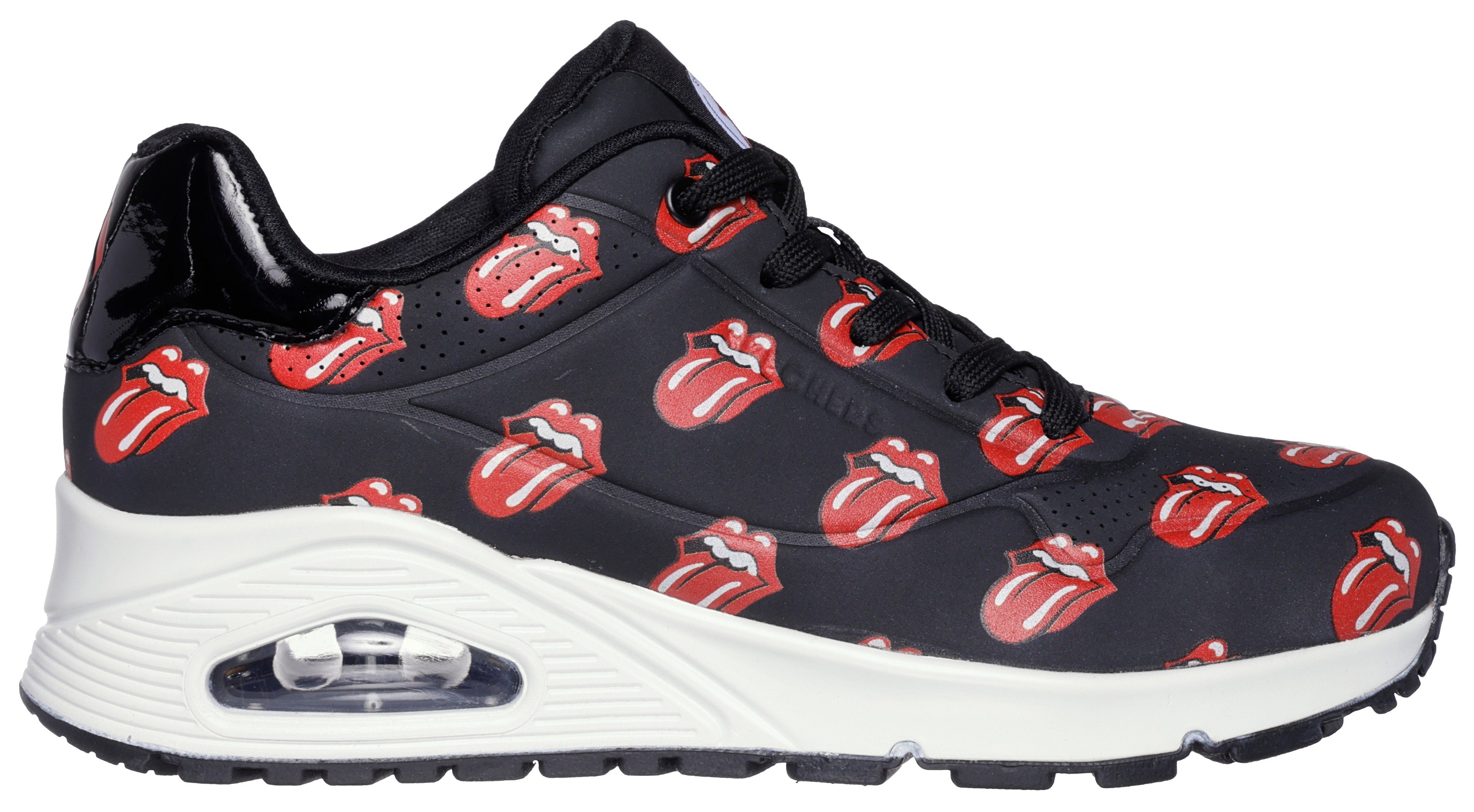 Skechers UNO- Sneaker Stones-Print mit Rolling auffälligem