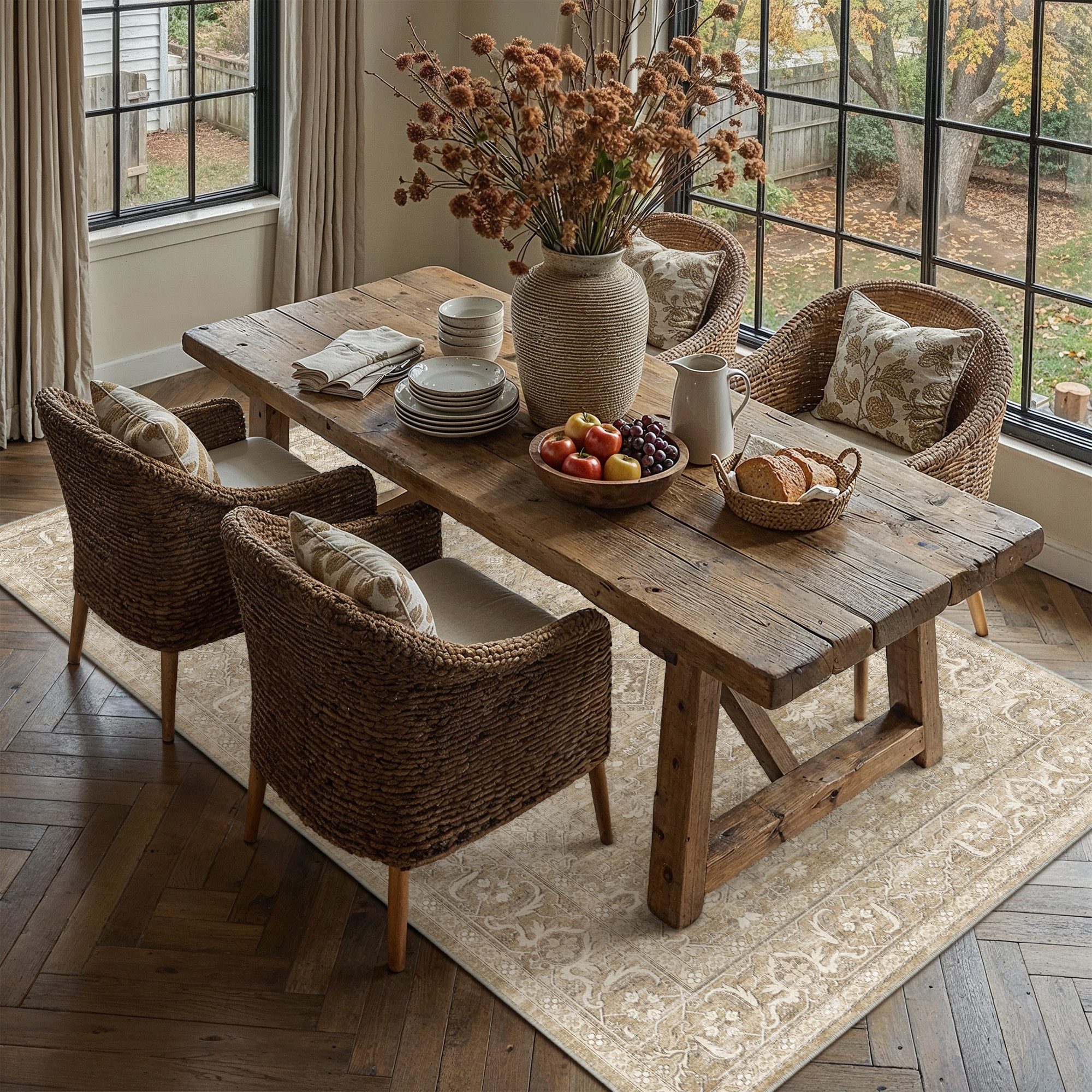 PURECOZY Teppich Kurzflor, weich & rutschfest, waschbar für Wohnzimmer und Schlafzimmer, Rechteckig, Höhe: 5 mm, Verfügbare Größen: 120x180, 160x230, 200x300, 300x400 cm