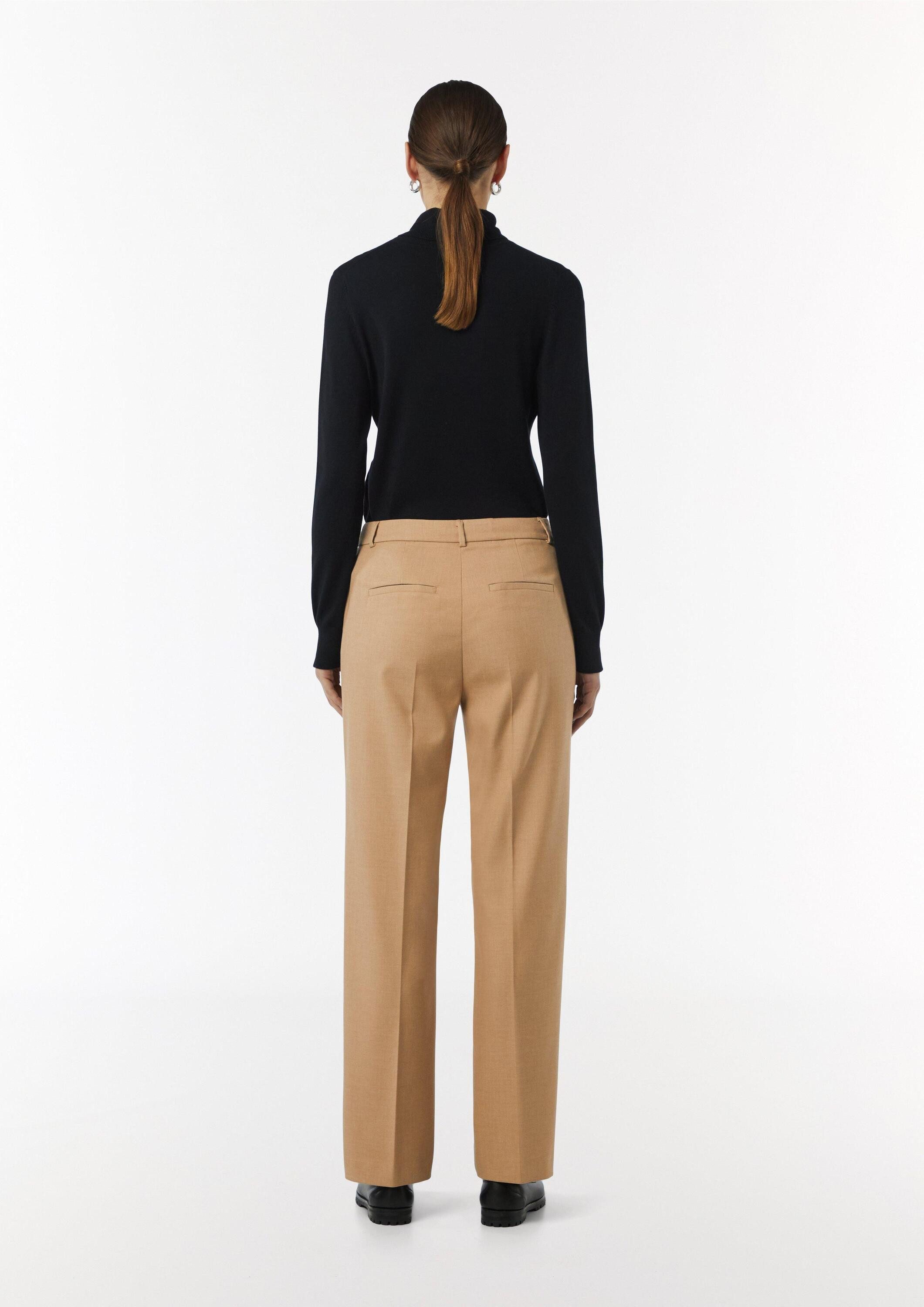 comma Chinos Hose Business-Hose mit Straight Leg und Twillstruktur