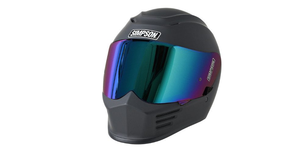 Simpson Motorradhelm Speed Helm, vorbereitet für Kommunikationssystem