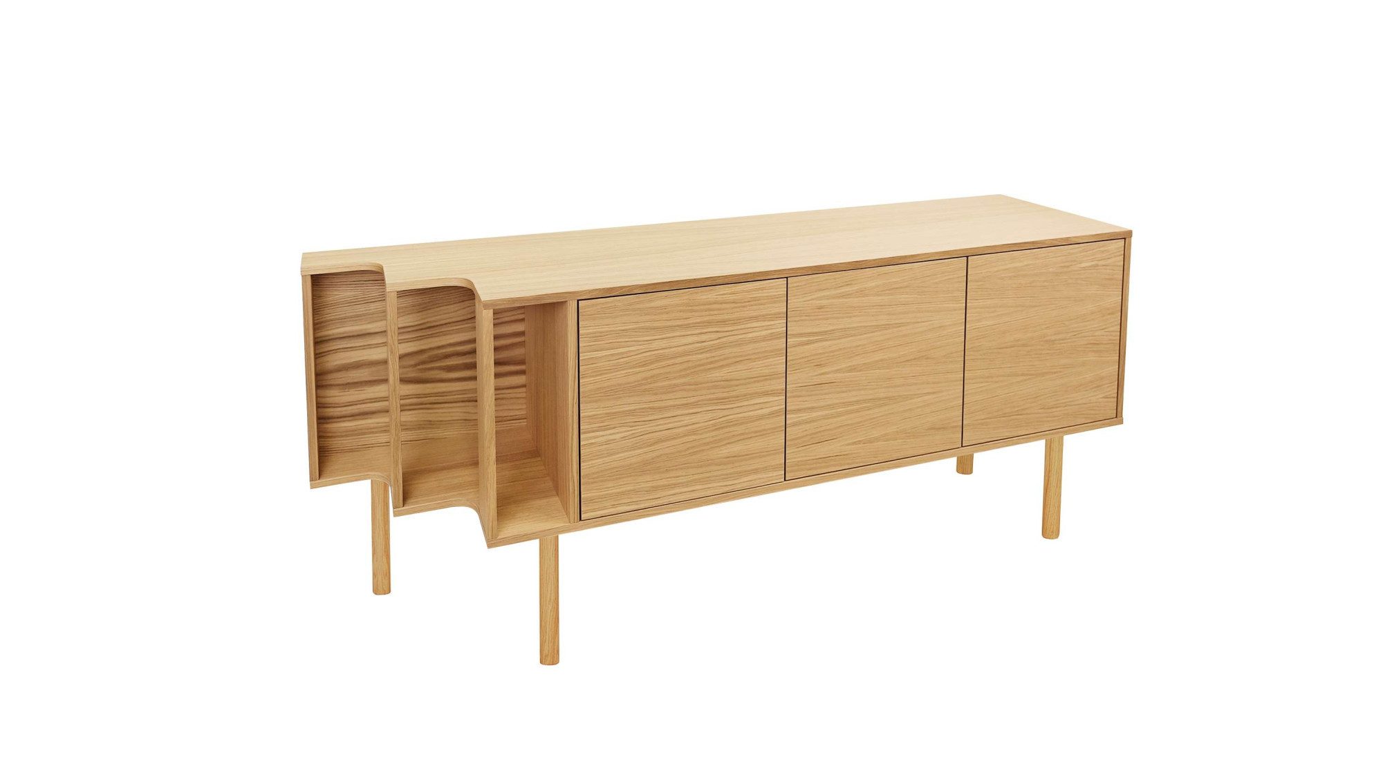 Woodman Sideboard Shift, mit Echtholzfurnier aus Eiche, Breite 189 cm, mit Push-to-Open, FSC®