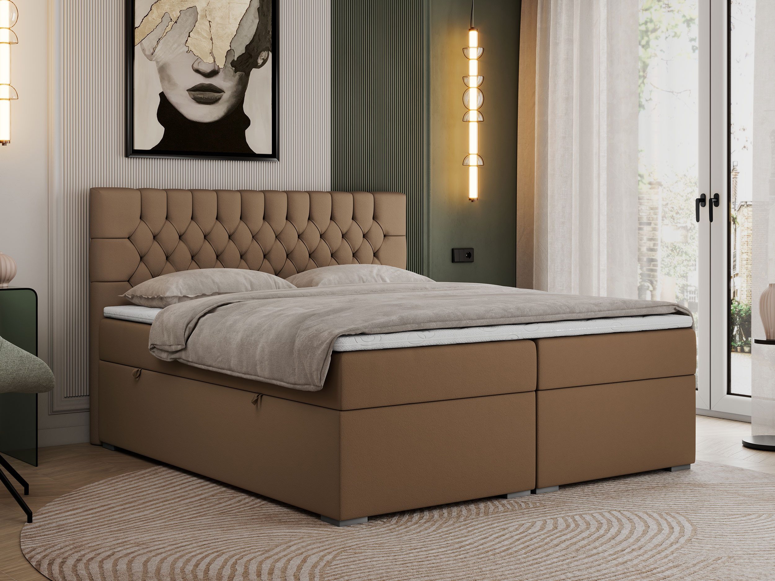 MKS MÖBEL Boxspringbett PERA (Set, Packung, günstig online kaufen
