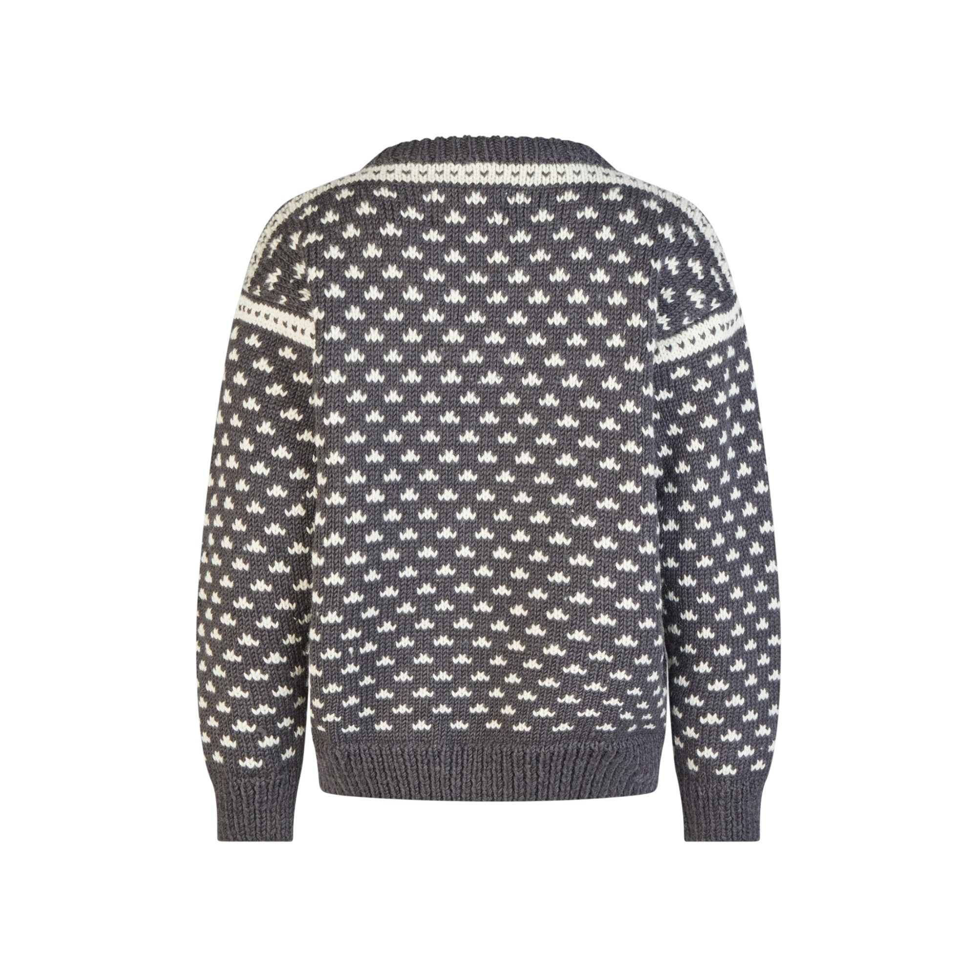 THC Natural Line Strickpullover THC Schafwoll Strickpullover anthrazit 131 (1 Stück, 1-tlg., 1 Stück) weiche Schurwolle
