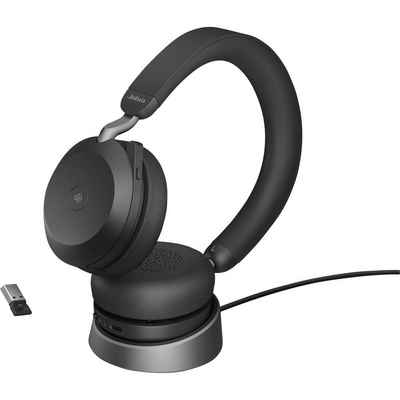 Jabra Stereo MS (USB-A) Bluetooth LS black Kopfhörer (Batterieladeanzeige, Mikrofon-Stummschaltung)