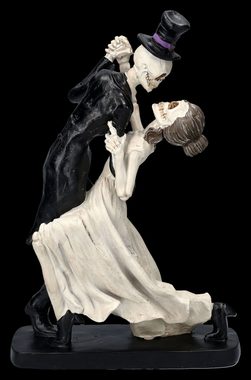 Figuren Shop GmbH Dekofigur Skelettfigur - Tanzendes Brautpaar - Gothic Dekofigur Skelett