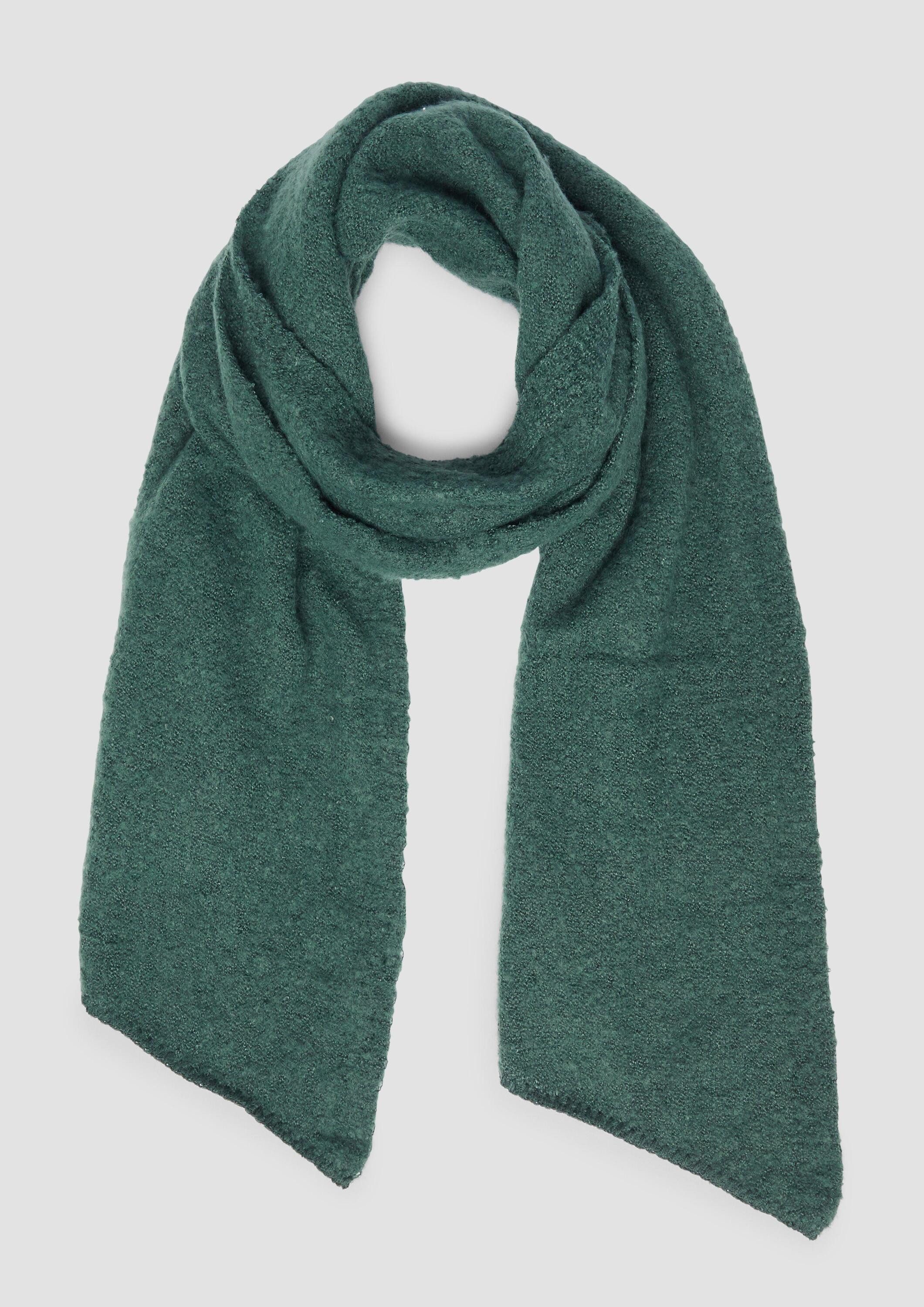 s.Oliver Schal Tuch, Bouclé-Schal mit abgeschrägten günstig online kaufen