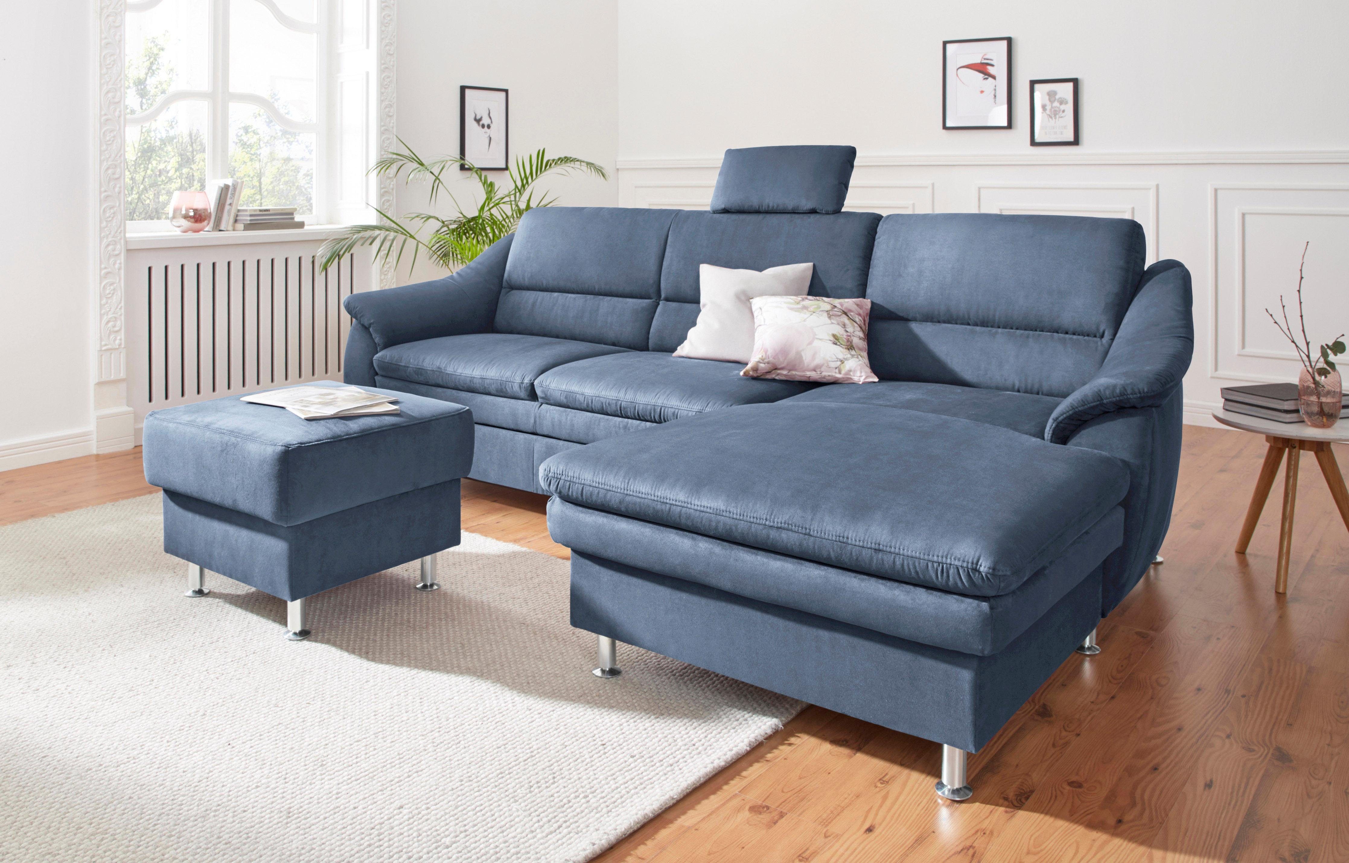 sit&more Ecksofa Cardoso L-Form, mit Federkern, wahlweise mit Bettfunktion
