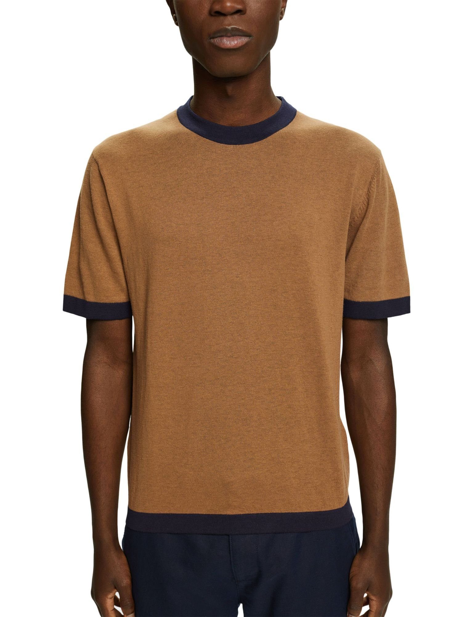 PALE Strick-T-Shirt (1-tlg) T-Shirt KHAKI Esprit Collection