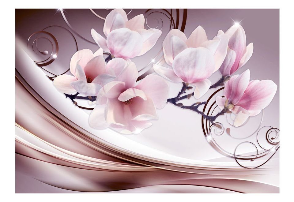 KUNSTLOFT Vliestapete matt, m, 0.98x0.7 halb-matt, Tapete the Design lichtbeständige Meet Magnolias