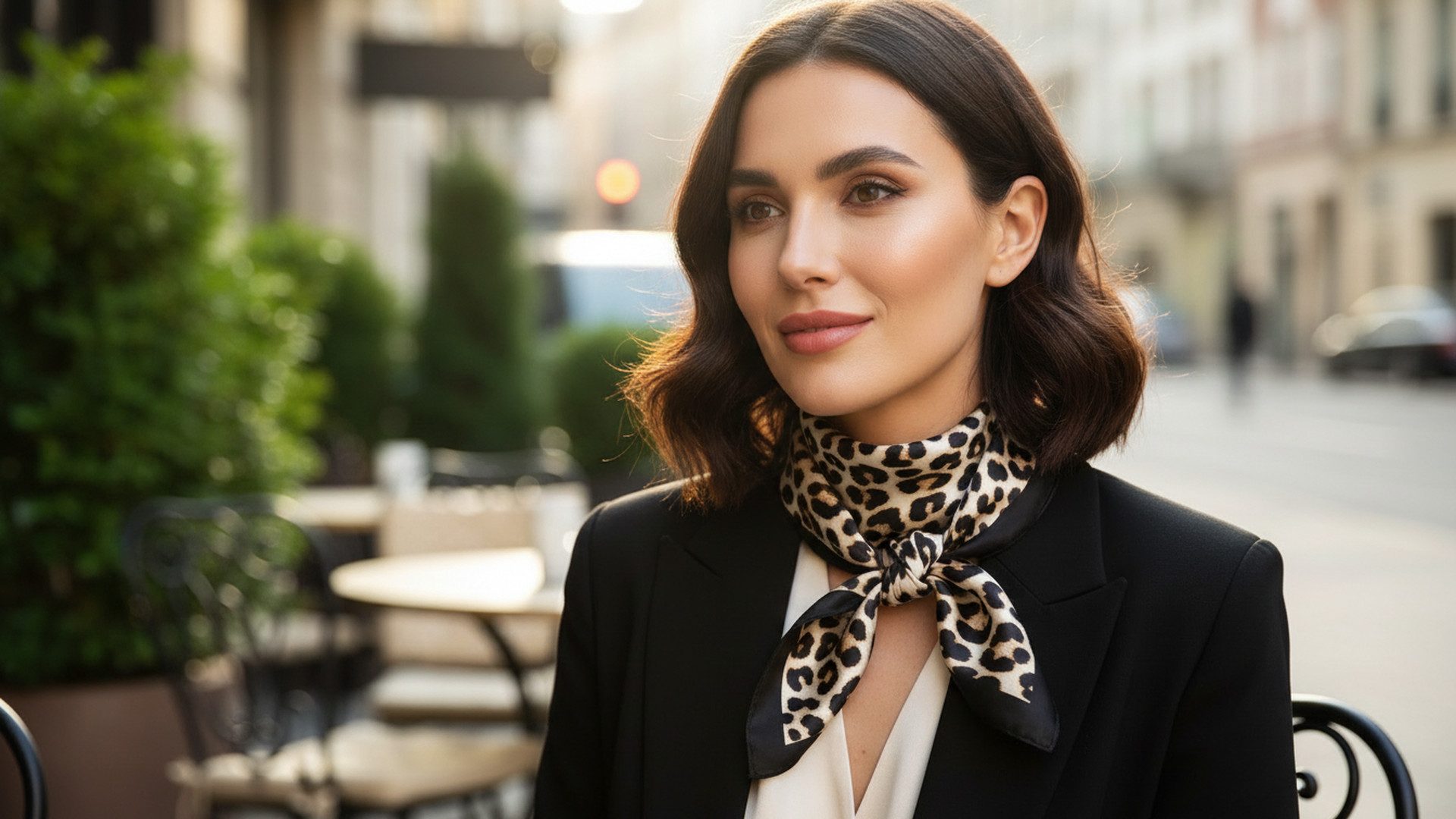 LK Trend & Style Halstuch Quadratischer Leoparden-Schal 70 x 70, trendiger günstig online kaufen