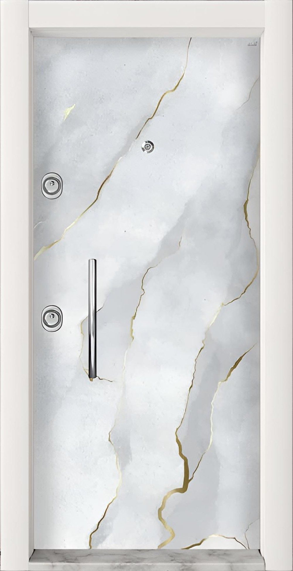 JVmoebel Haustür Graue Robuste Eingangstür Designer Schloßtüren Edle Haustüren, Made in Europa