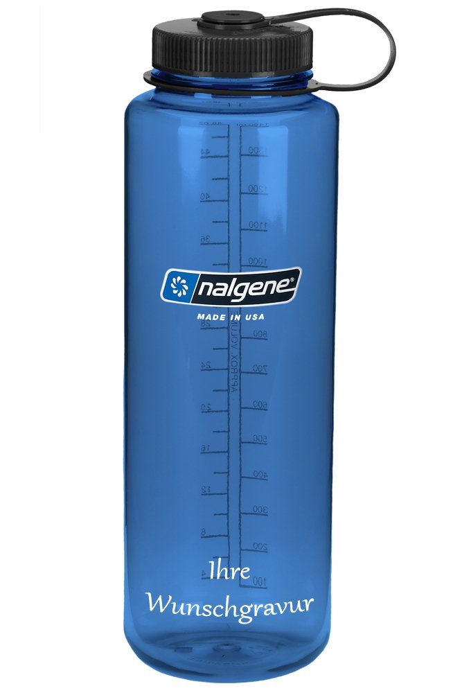 Nalgene Trinkflasche Nalgene Namensgravur - - 1,5 blau Trinkflasche Silo' mit L 'WH