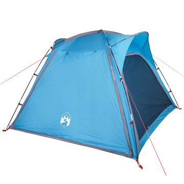 vidaXL Vorzelt Campingzelt 4 Personen Blau 240x221x160 cm 185T Taft