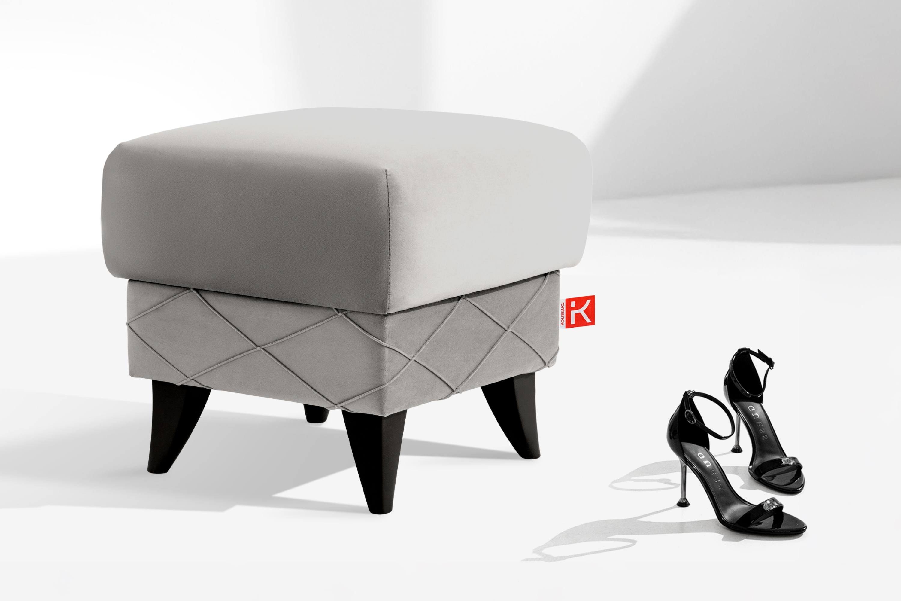 KONSIMO® Fußhocker Sitzhocker mit Stauraum GUSTAVO, günstig online kaufen