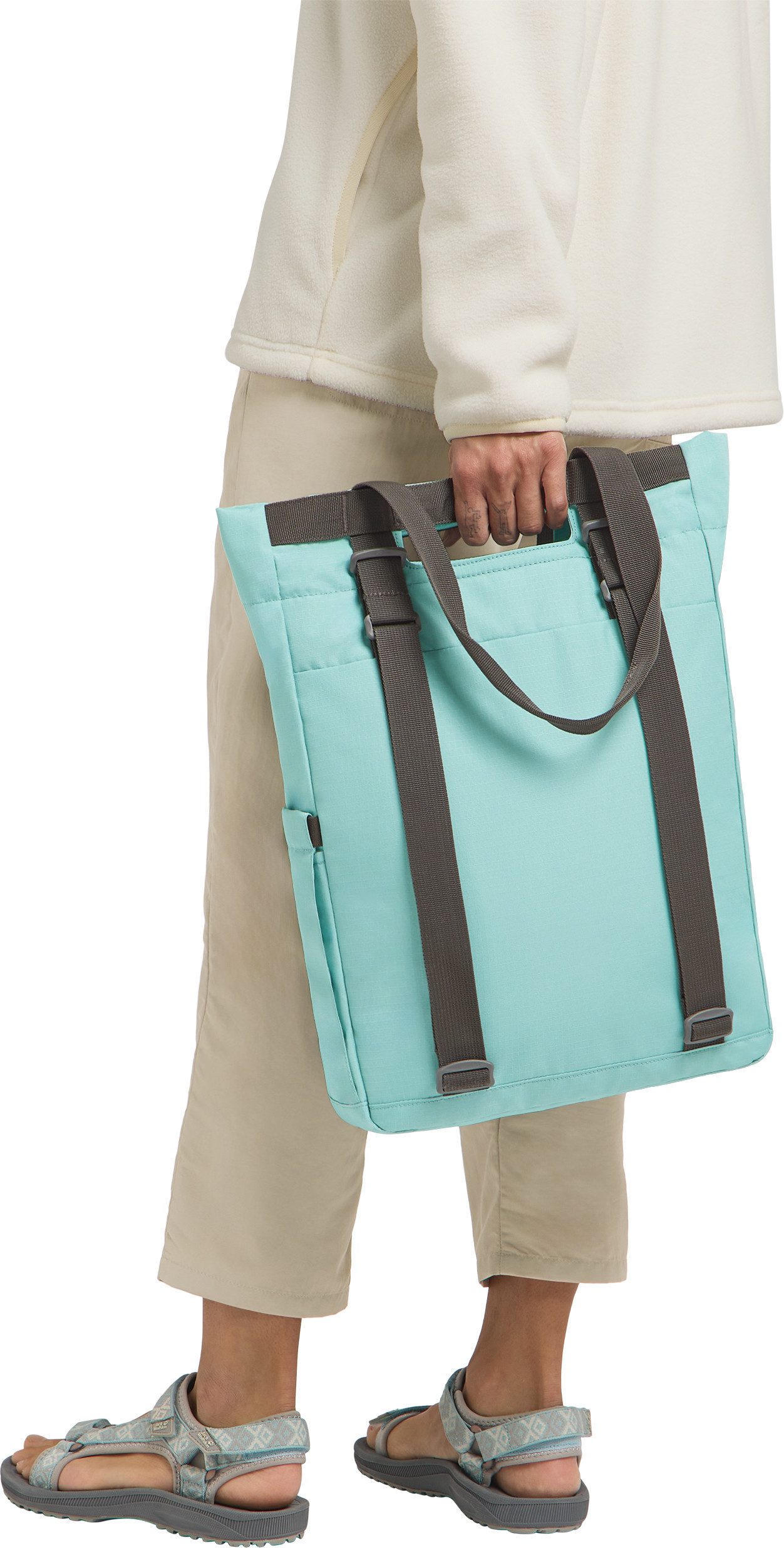 Jack Wolfskin Tragetasche EVE, aus CROSSRIP 300 D RE Material, mit gepolstertem Rücken und Boden