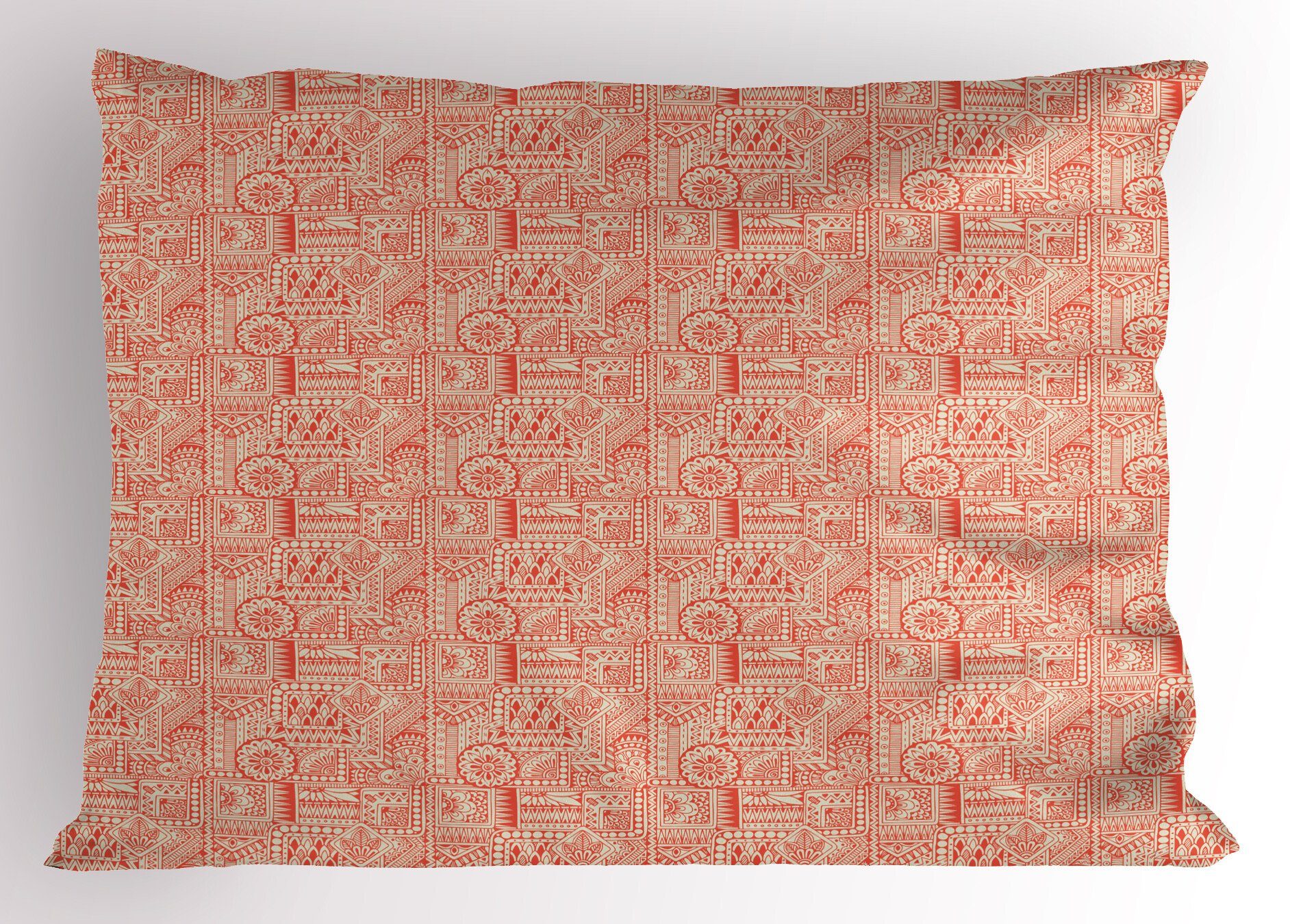 (1 Abakuhaus Ethnisch Motif Kissenbezüge Standard Size Stück), Dekorativer Oriental Gedruckter Kunst Bicolor Kissenbezug, King