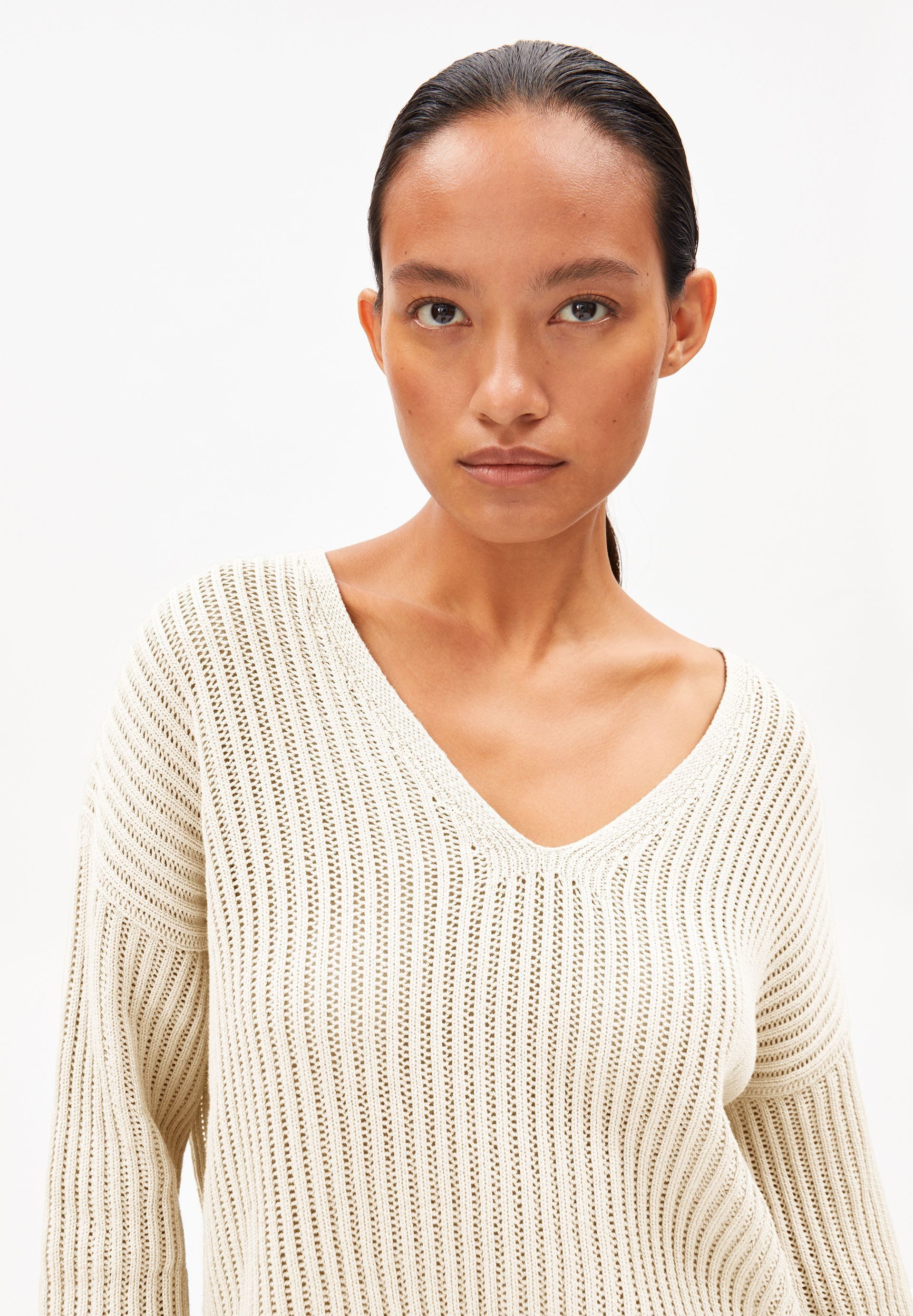 Armedangels Strickpullover LINEN BLEND Pullover aus Leinen-Mix Loose Fit