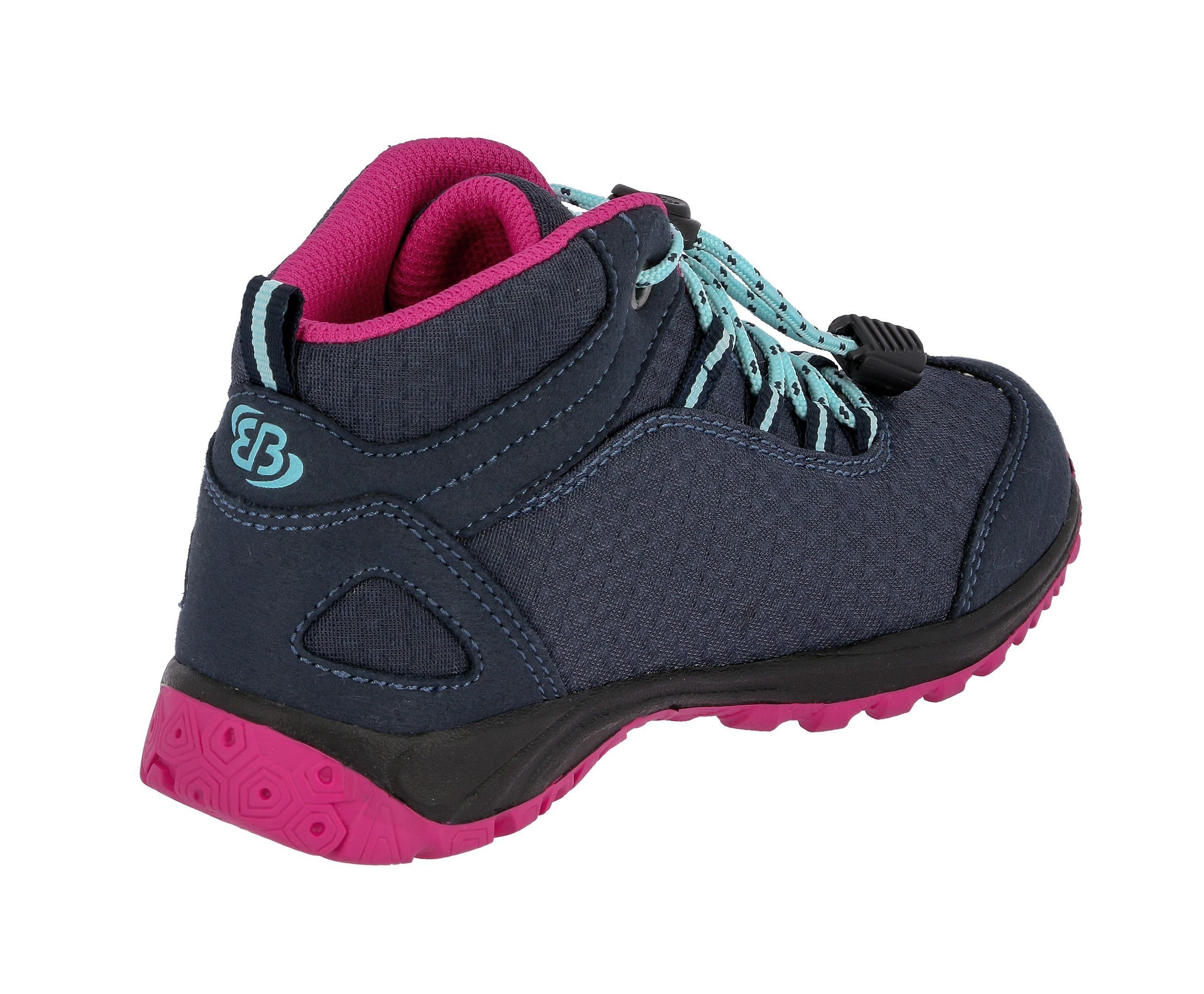 BRÜTTING Outdoorstiefel Guide High marine/pink/türkis Wanderschuh