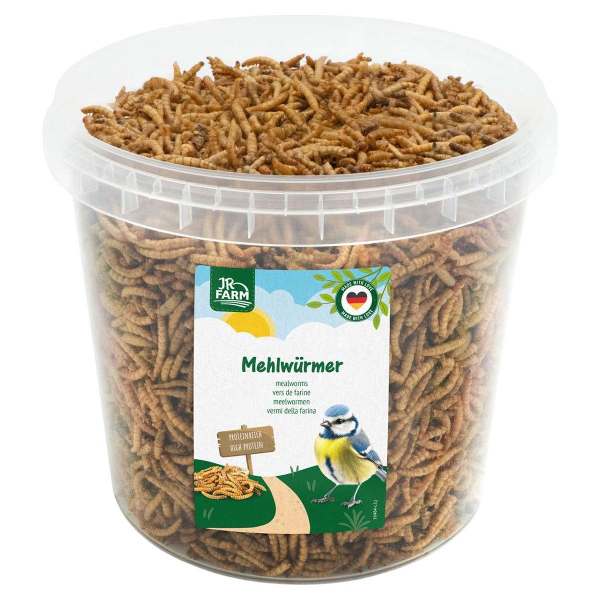 JR Farm Garden Mehlwürmer 400 g Eimer, für: Vogel