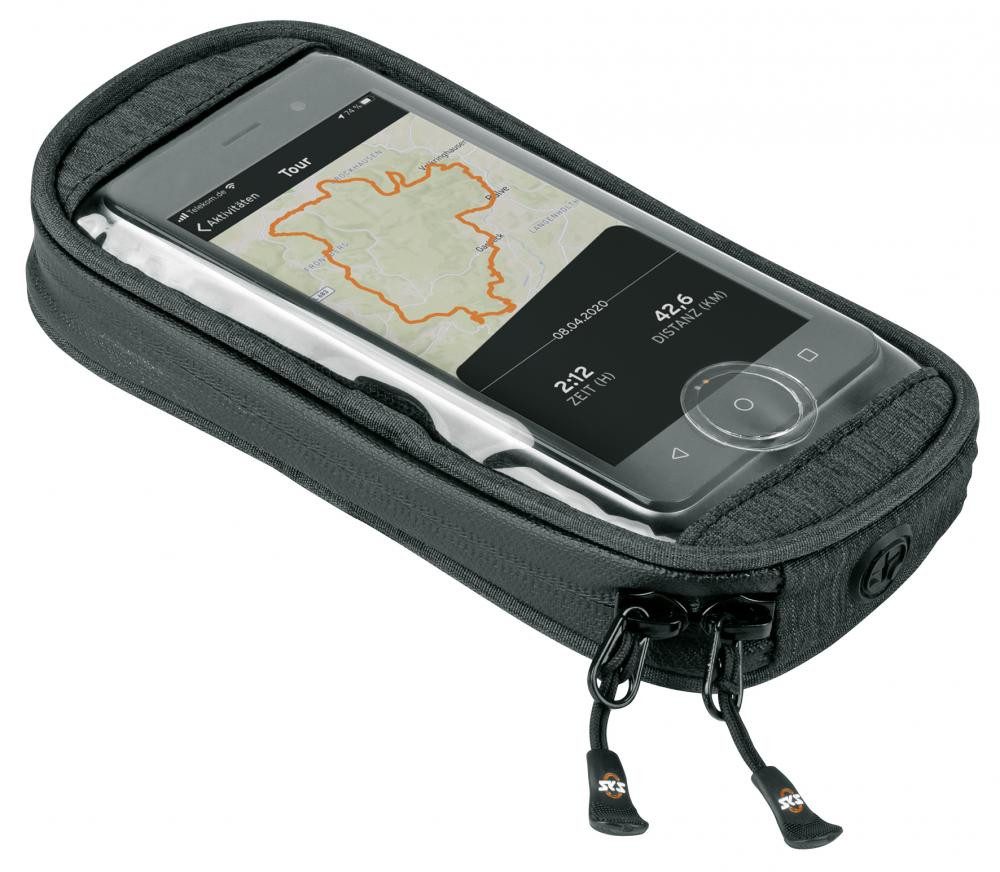 SKS Smartphone-Halterung SKS Smartphonehalter Smartboy Plus - schwarz, Kunststoff, inkl. Tasche
