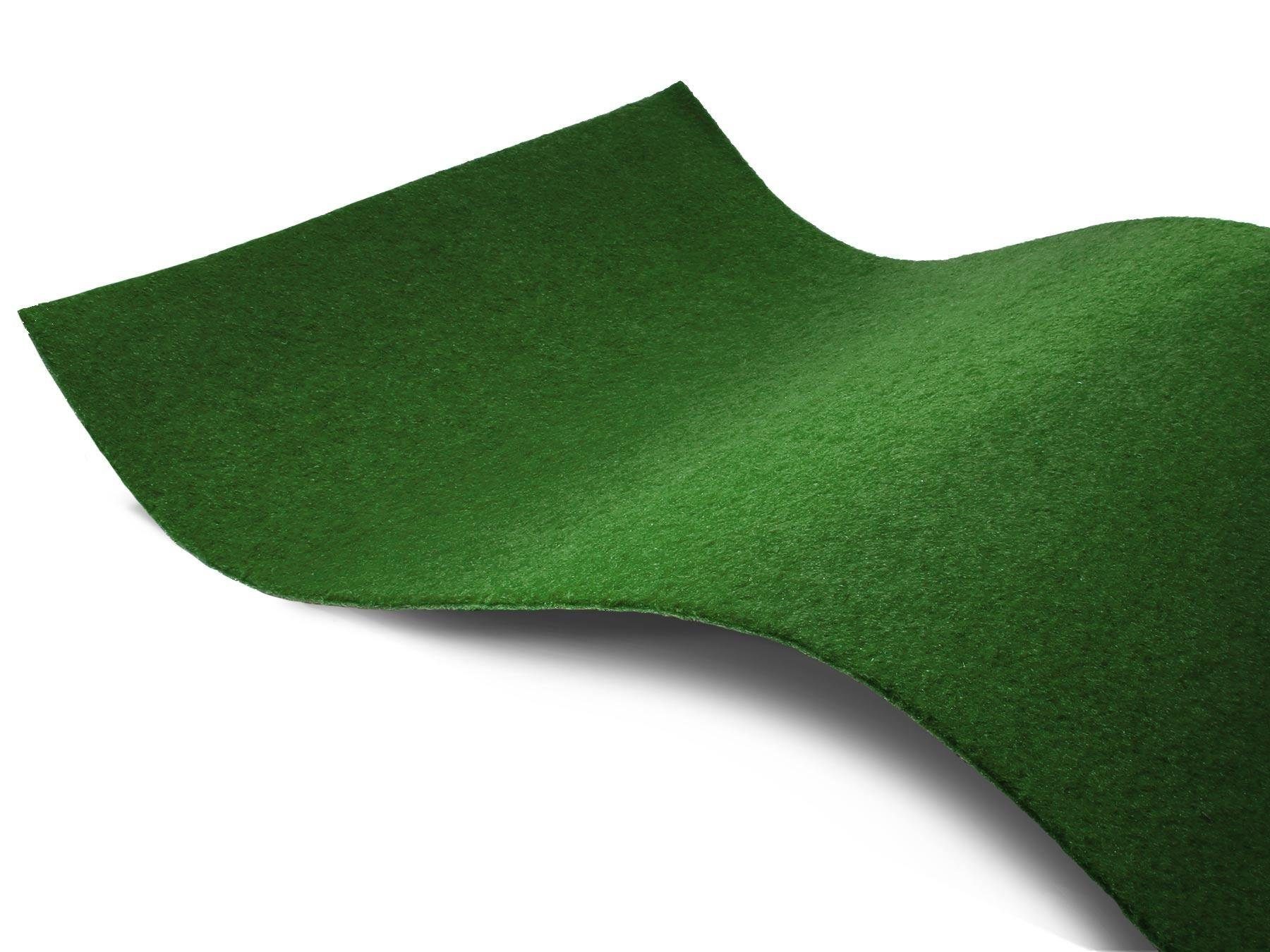 Kunstrasen GARDEN B1, Primaflor-Ideen in Textil, rechteckig, Höhe: 5 mm, Rasenteppich, strapazierfähig, witterungsbeständig & wasserfest dunkelgrün