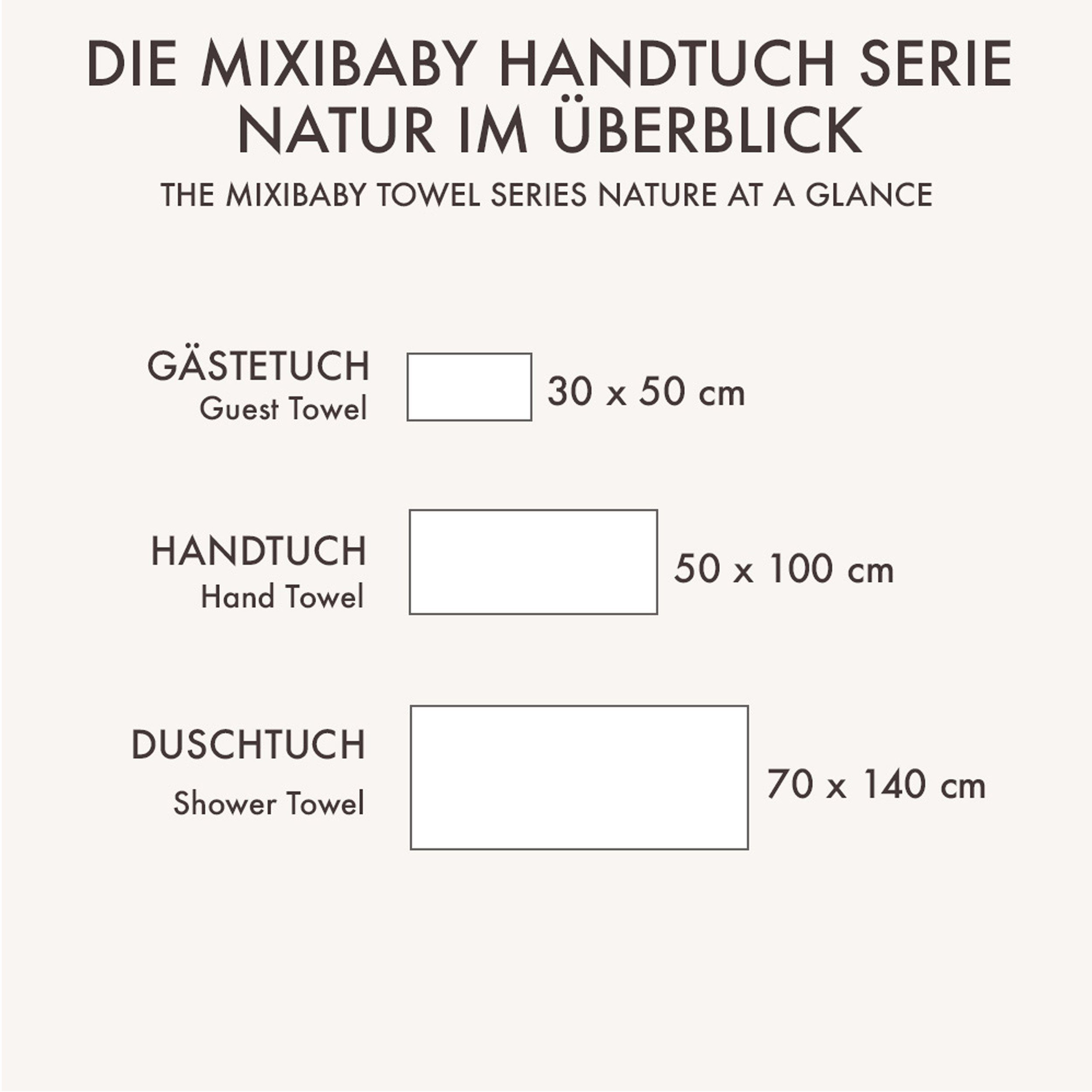 Mixibaby Handtuch, 100%_Baumwolle, Frottee Dunkelgrau